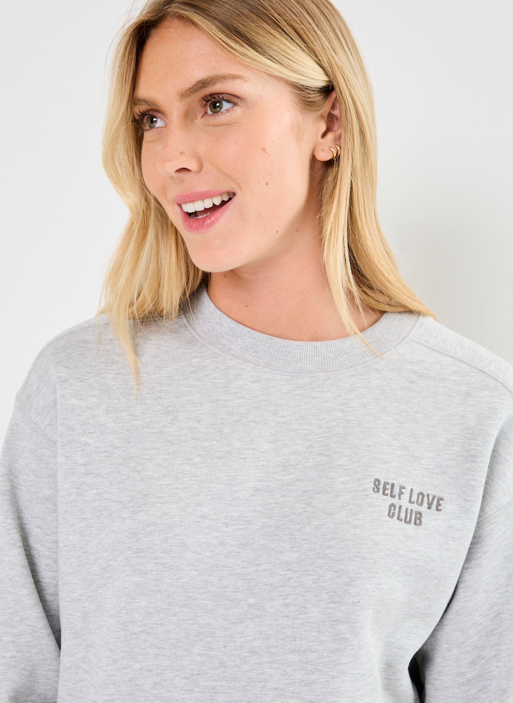 Sweatshirts IHBELA BRUSHED SW2 damen grau Ichi Sweatshirts IHBELA BRUSHED SW2 damen grau Grey Melange