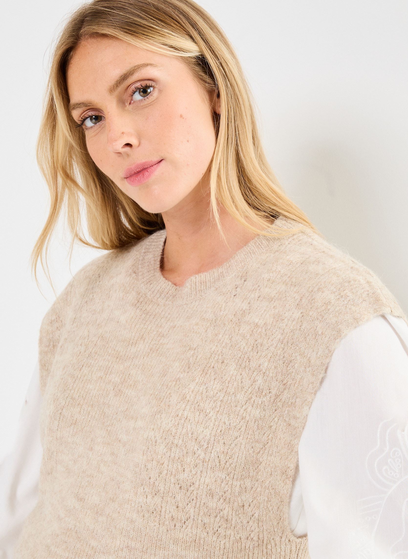Pulls Pull - IHKAMARA WA3 femme beige Ichi Pulls Pull - IHKAMARA WA3 femme beige Oatmeal Melange