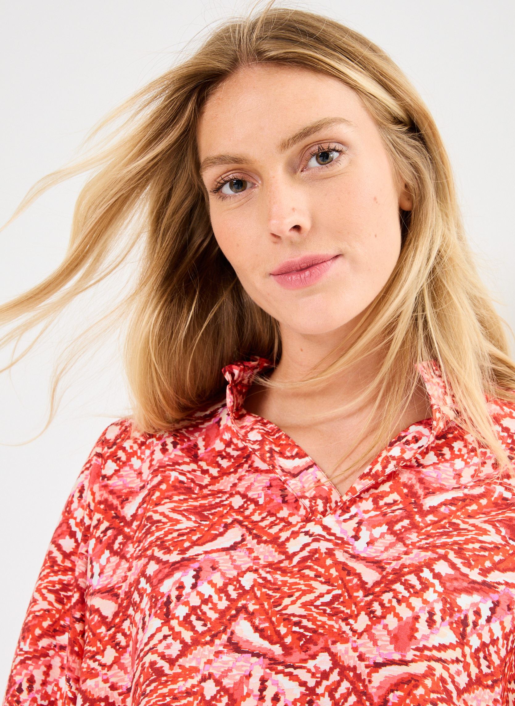 Langarm-Blusen IHFAZORA LS damen orange Ichi Langarm-Blusen IHFAZORA LS damen orange Orange.com Ikat aop