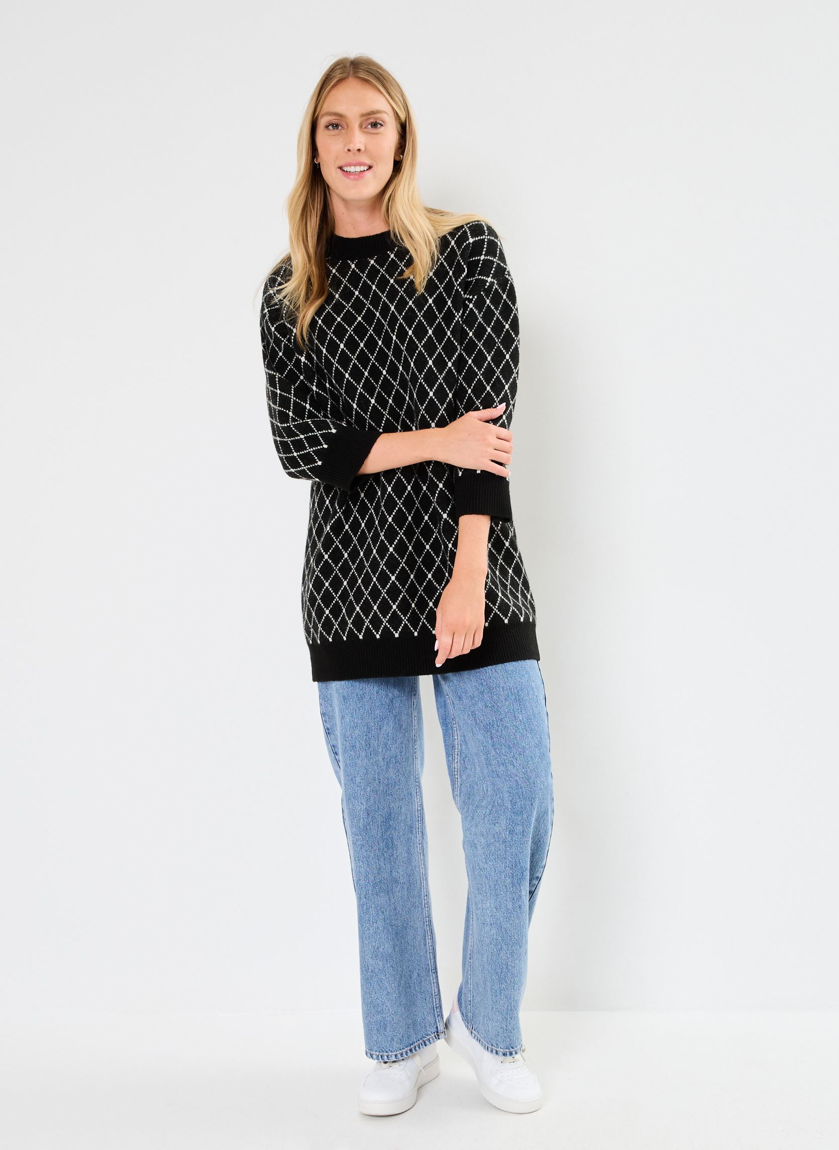Pullover IHALVINO MS damen schwarz Ichi Pullover IHALVINO MS damen schwarz Black