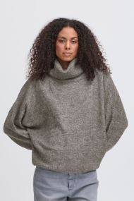 Pulls IHKAMARA RN2 femme gris Ichi Pulls IHKAMARA RN2 femme gris DARK GREY MELANGE