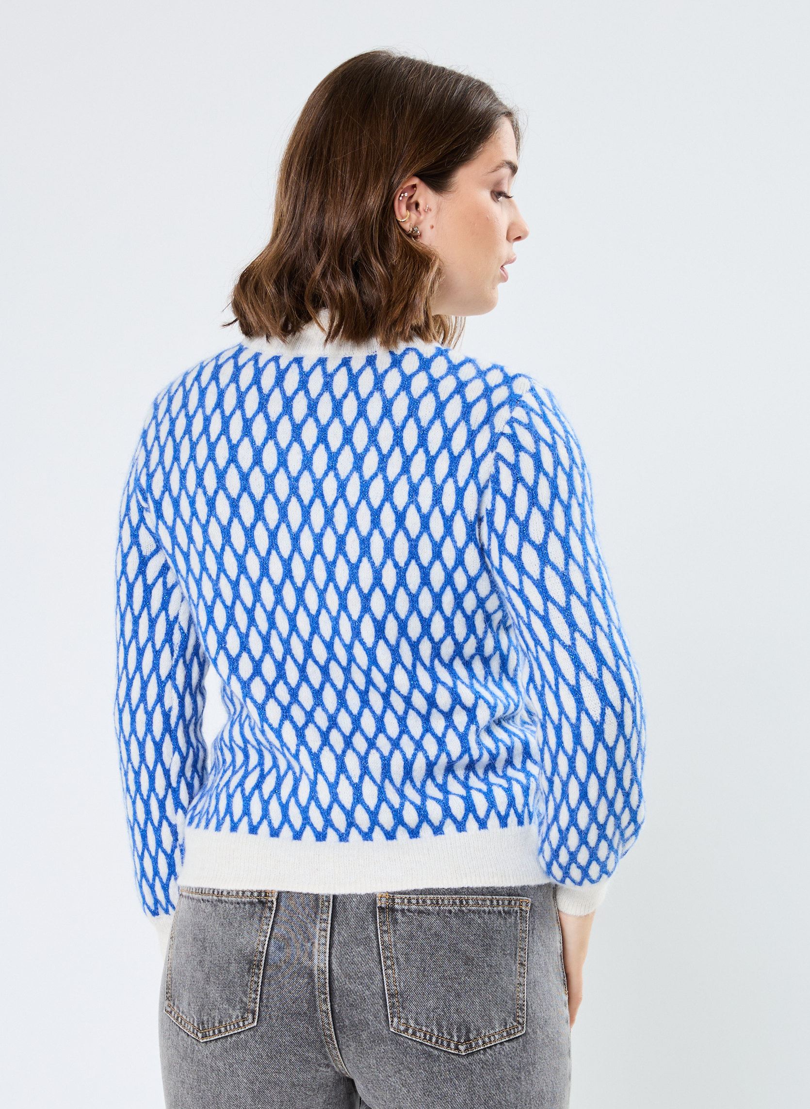 Pulls IHKAMARA LS14 femme bleu Ichi Pulls IHKAMARA LS14 femme bleu STRONG BLUE