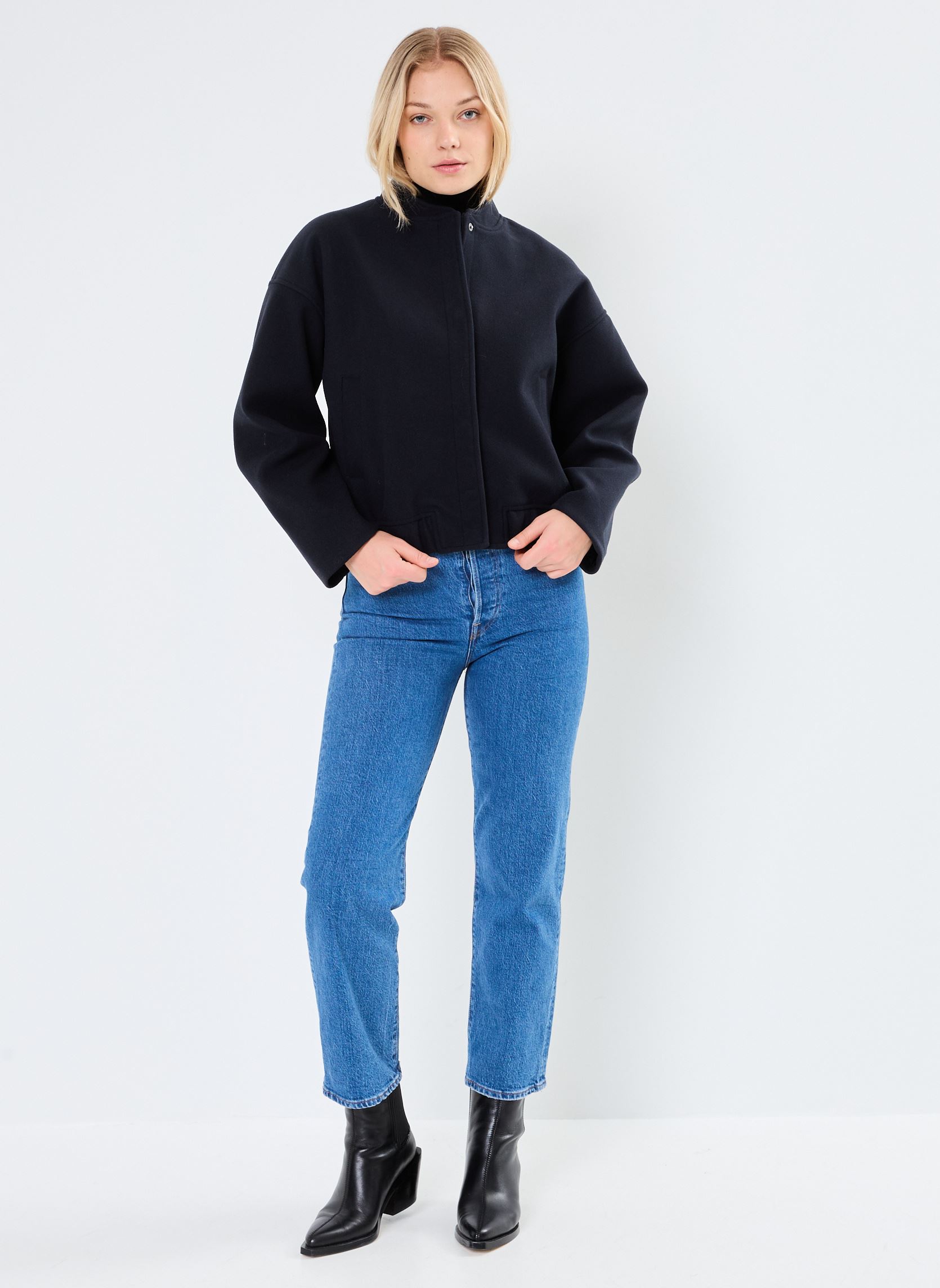 Bomberjacken IHJANNET JA7 damen schwarz Ichi Bomberjacken IHJANNET JA7 damen schwarz Dark Navy
