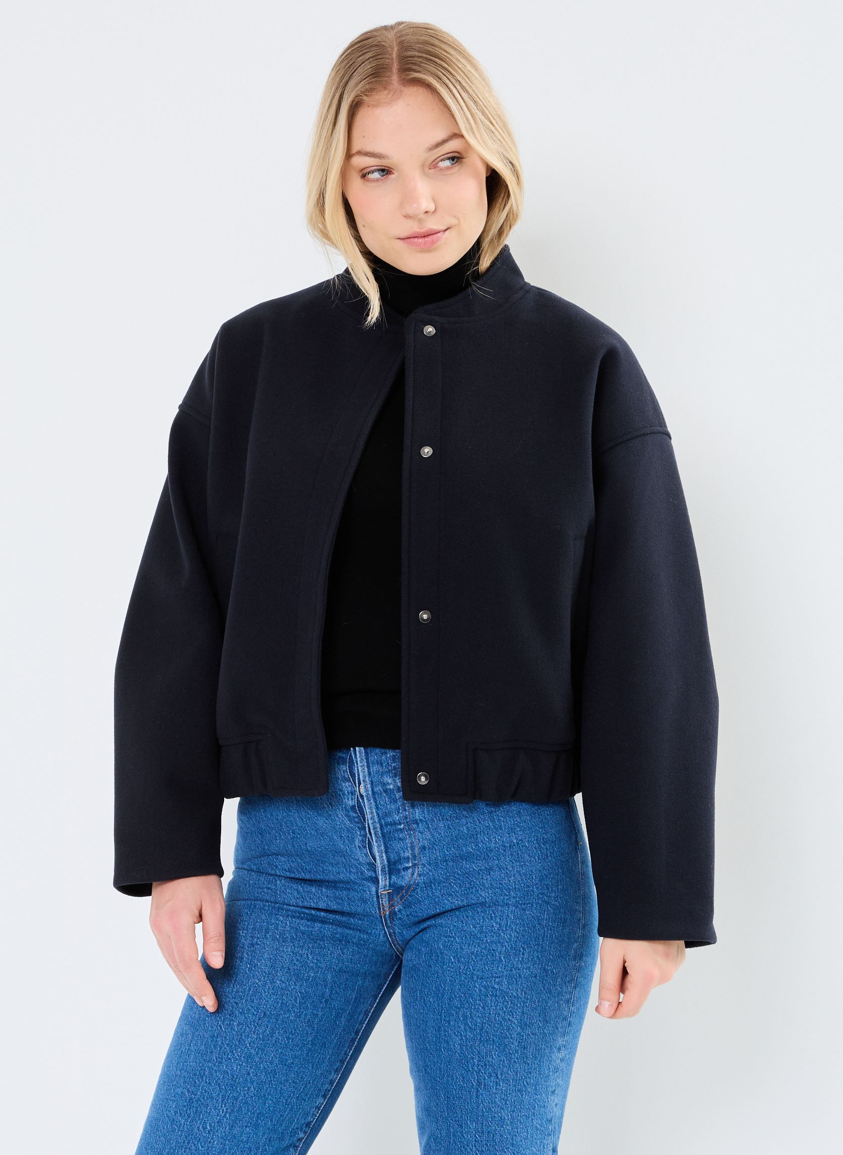 Bomberjacken IHJANNET JA7 damen schwarz Ichi Bomberjacken IHJANNET JA7 damen schwarz Dark Navy