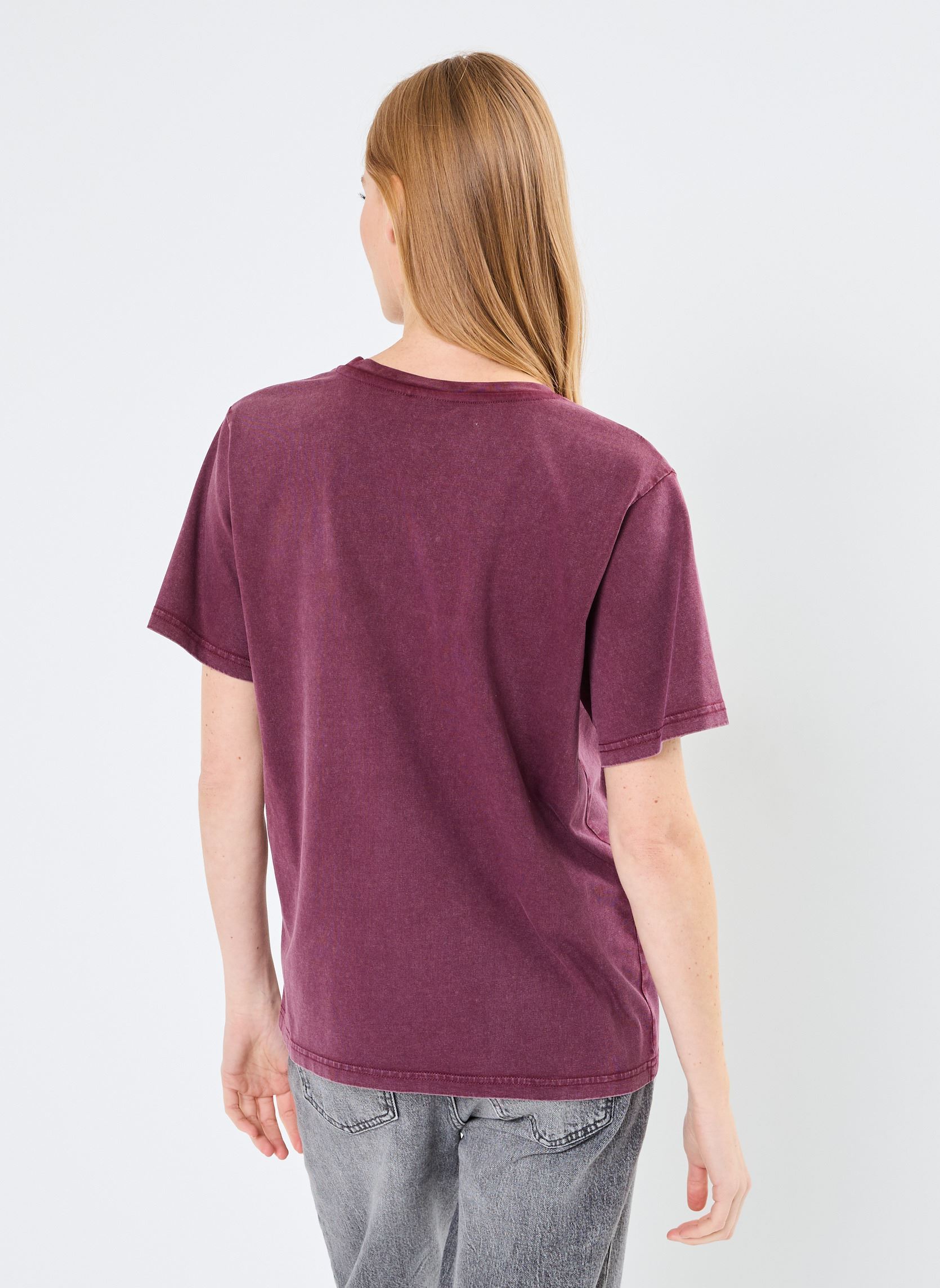 Kurzarm-T-Shirts IHNARINI SS damen bordeaux Ichi Kurzarm-T-Shirts IHNARINI SS damen bordeaux PORT ROYALE