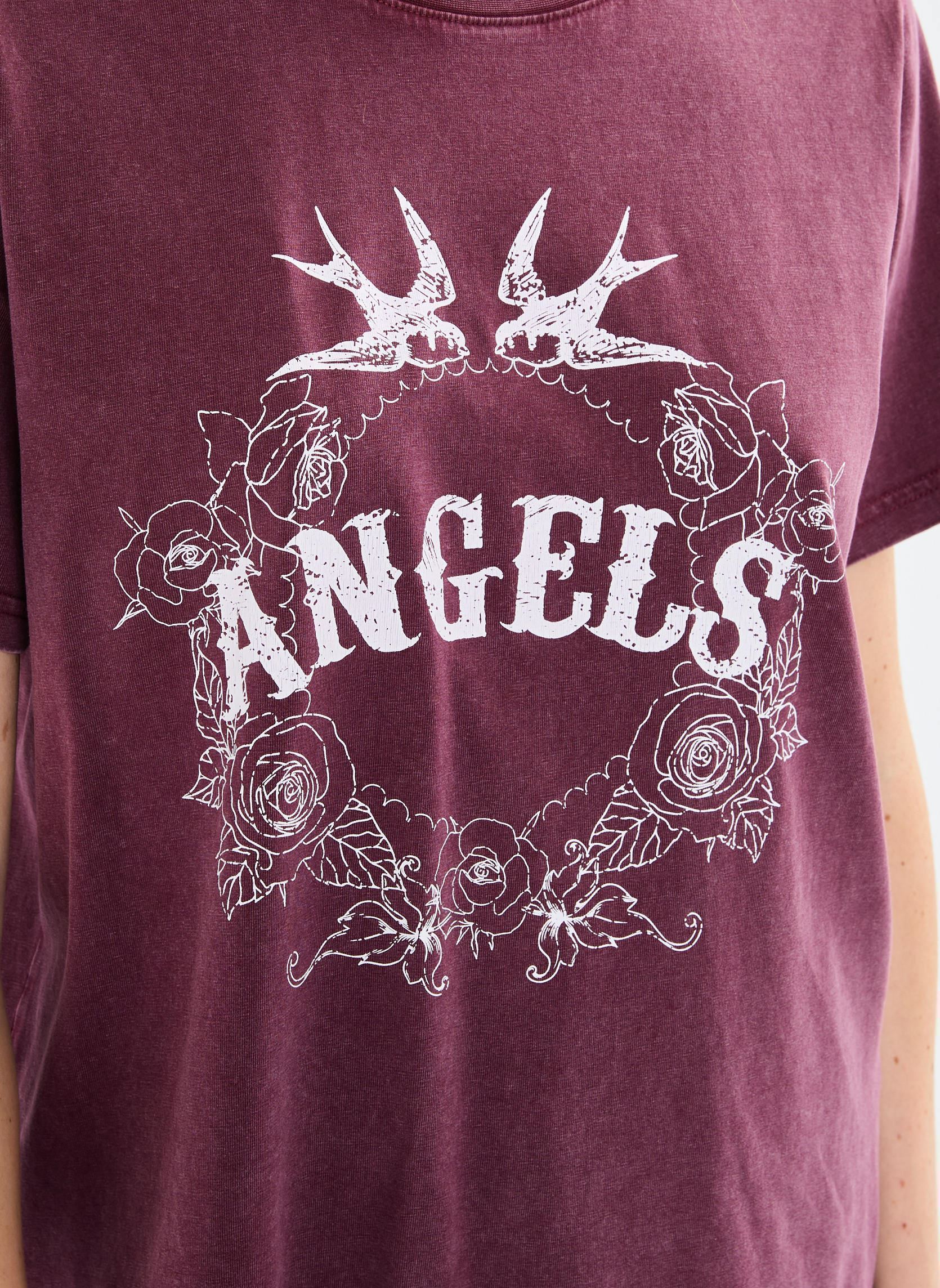 Kurzarm-T-Shirts IHNARINI SS damen bordeaux Ichi Kurzarm-T-Shirts IHNARINI SS damen bordeaux PORT ROYALE