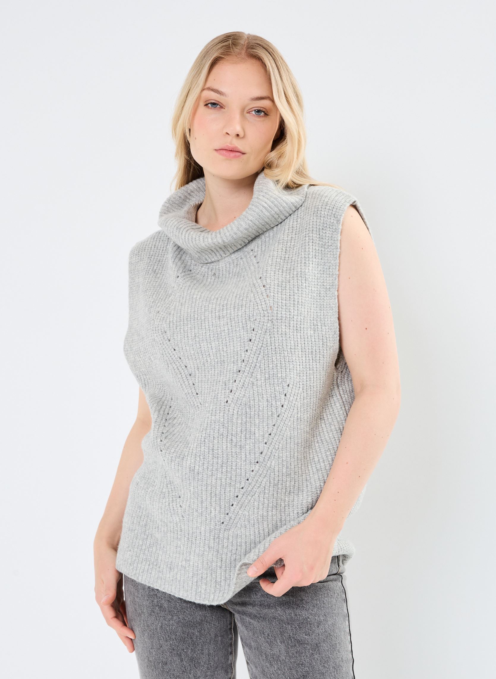 Pullover IHMYLLE WA3 damen grau Ichi Pullover IHMYLLE WA3 damen grau LIGHT GREY MELANGE