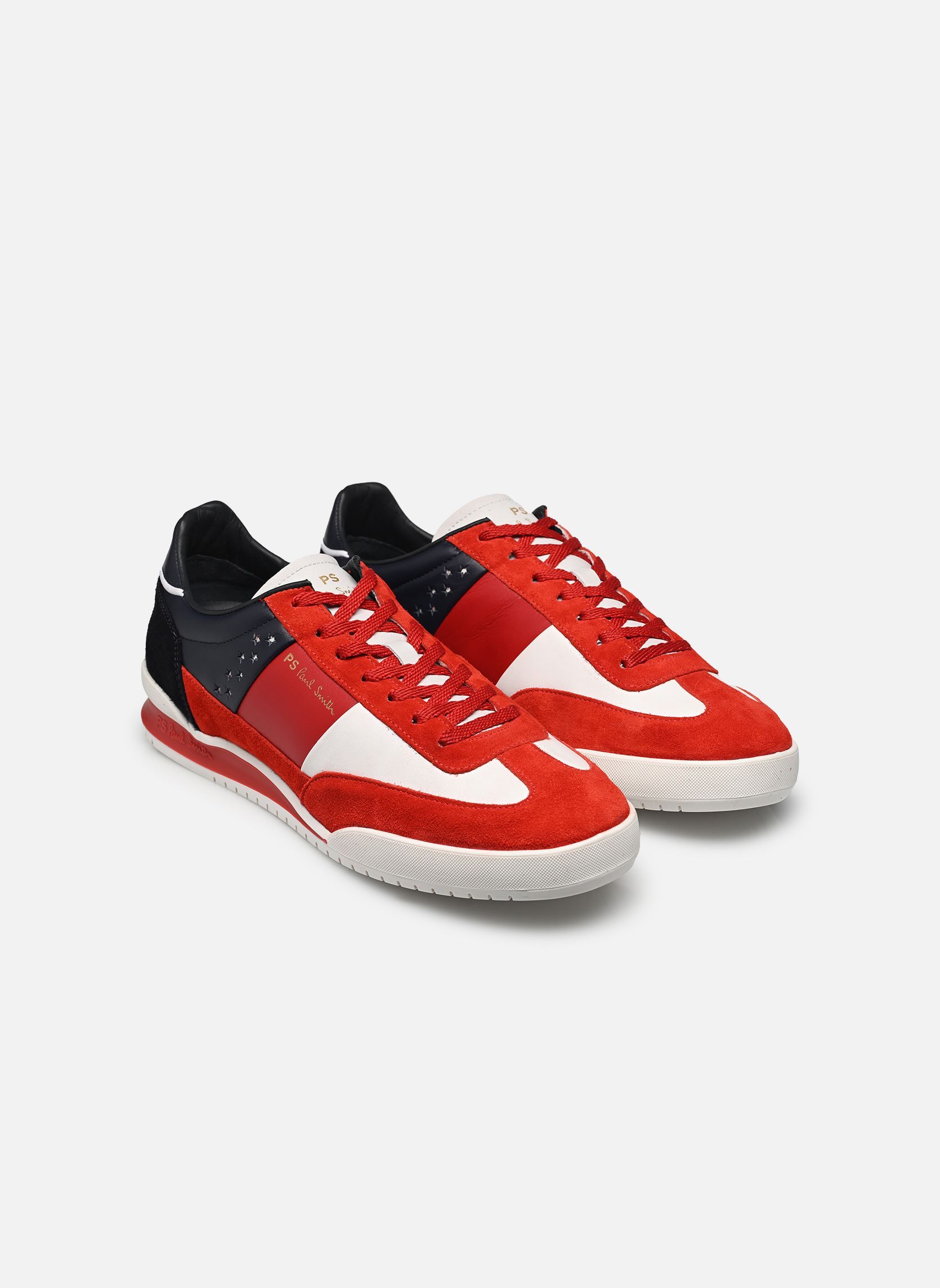Baskets DOVER USA homme blanc PS Paul Smith Baskets DOVER USA homme blanc Rouge/blanc