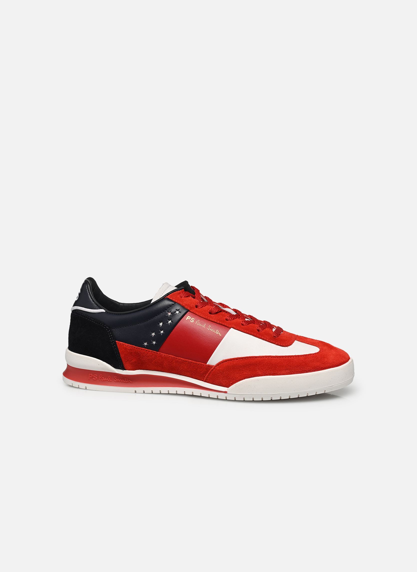 Baskets DOVER USA homme blanc PS Paul Smith Baskets DOVER USA homme blanc Rouge/blanc