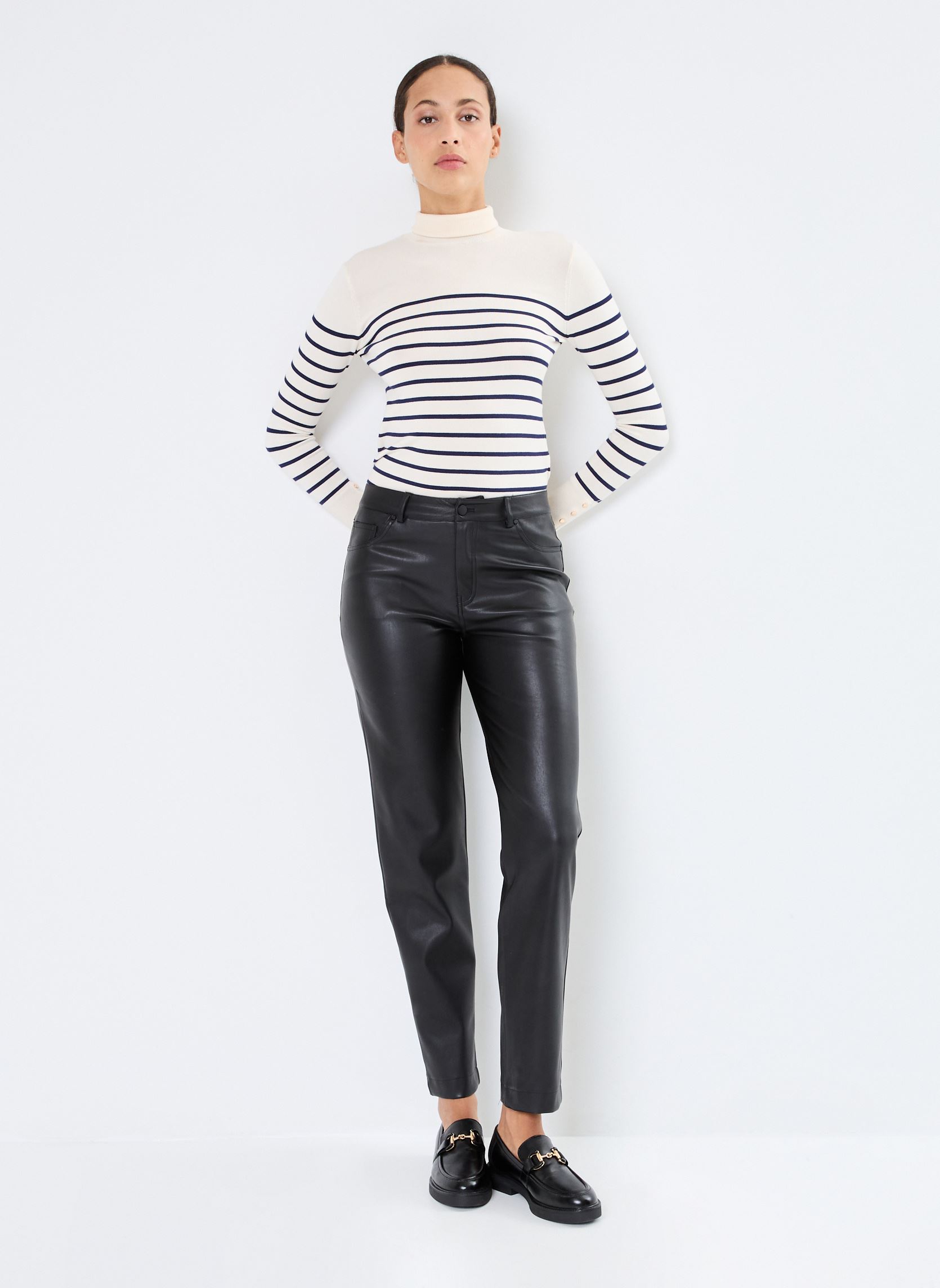 Pantalons droit BYDAFANY PANTS - femme noir B-Young Pantalons droit BYDAFANY PANTS - femme noir BLACK