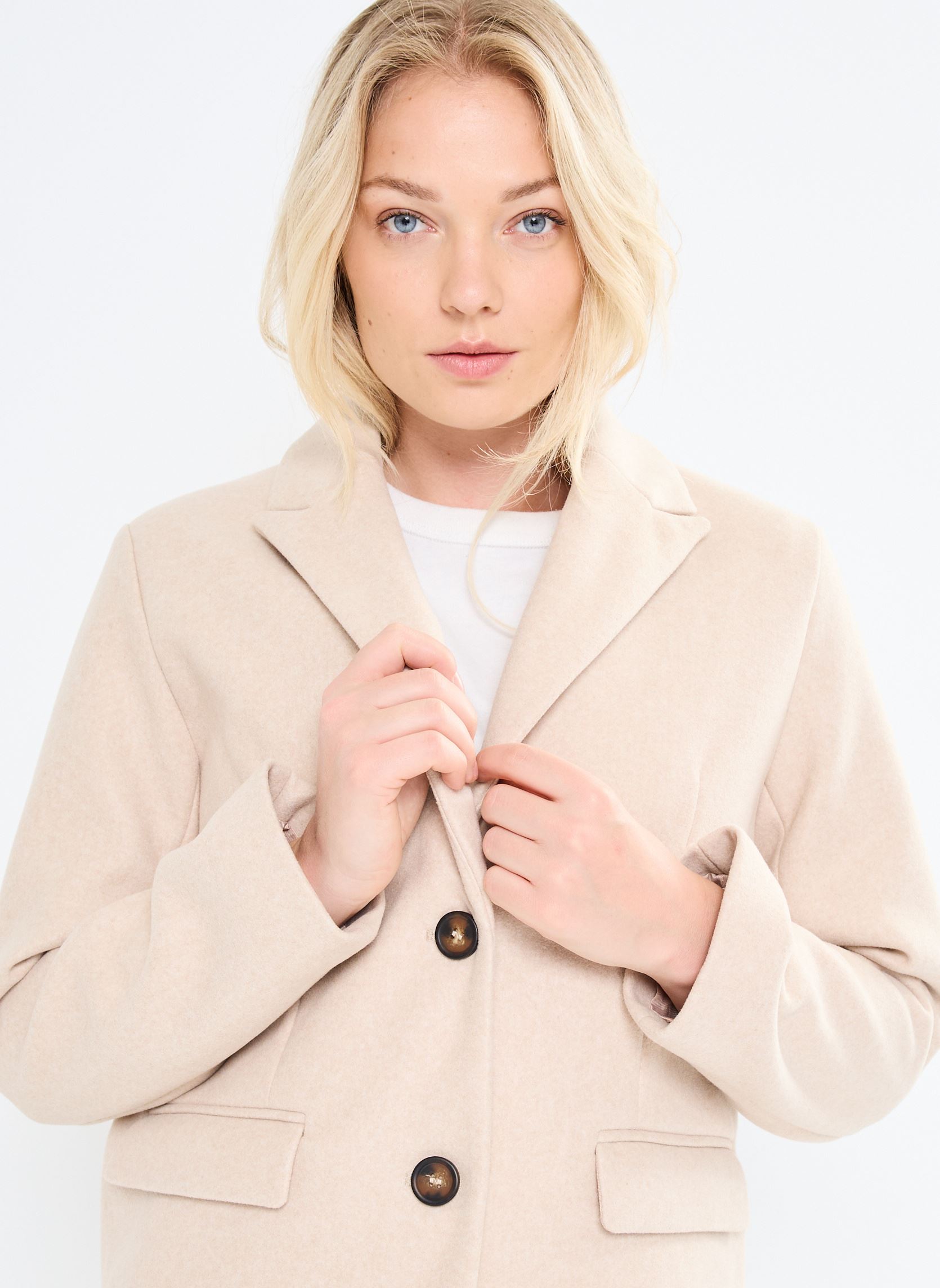 Blazer BYCILIA BLAZER - dames beige B-Young Blazer BYCILIA BLAZER - dames beige Humus Melange