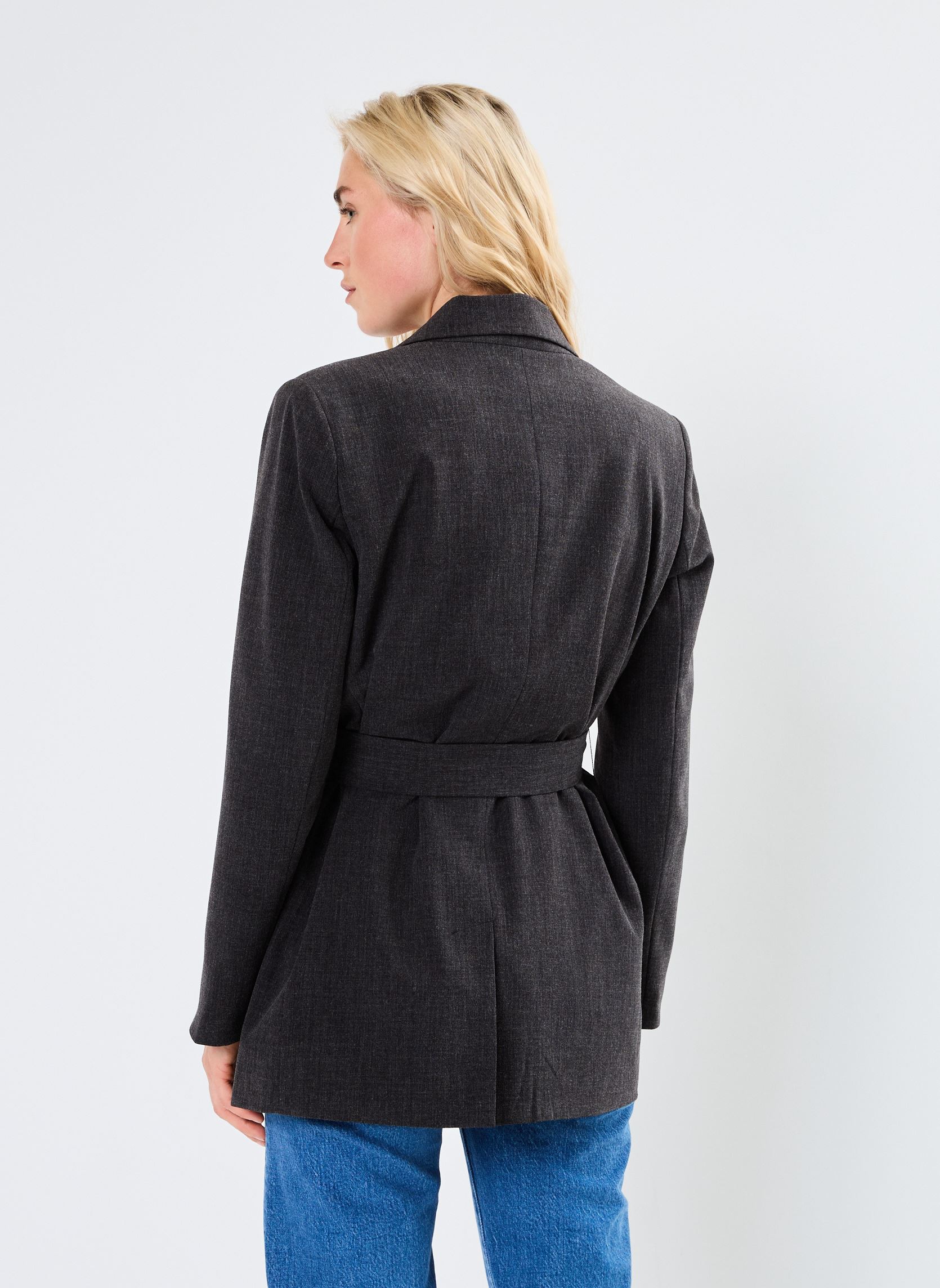 Blazer BYDANTA BELT BLAZER - damen schwarz B-Young Blazer BYDANTA BELT BLAZER - damen schwarz Black Melange