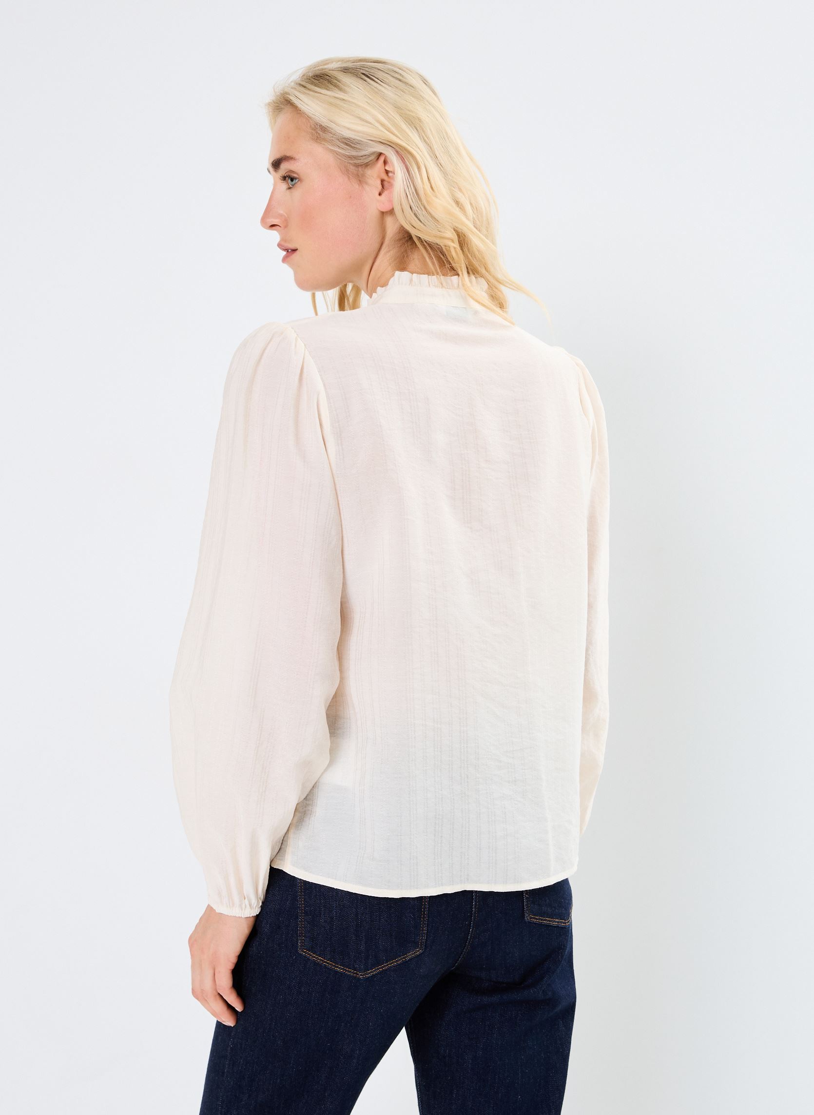 Camicie a maniche lunghe BYHINKA SHIRT - donna bianco B-Young Camicie a maniche lunghe BYHINKA SHIRT - donna bianco BIRCH