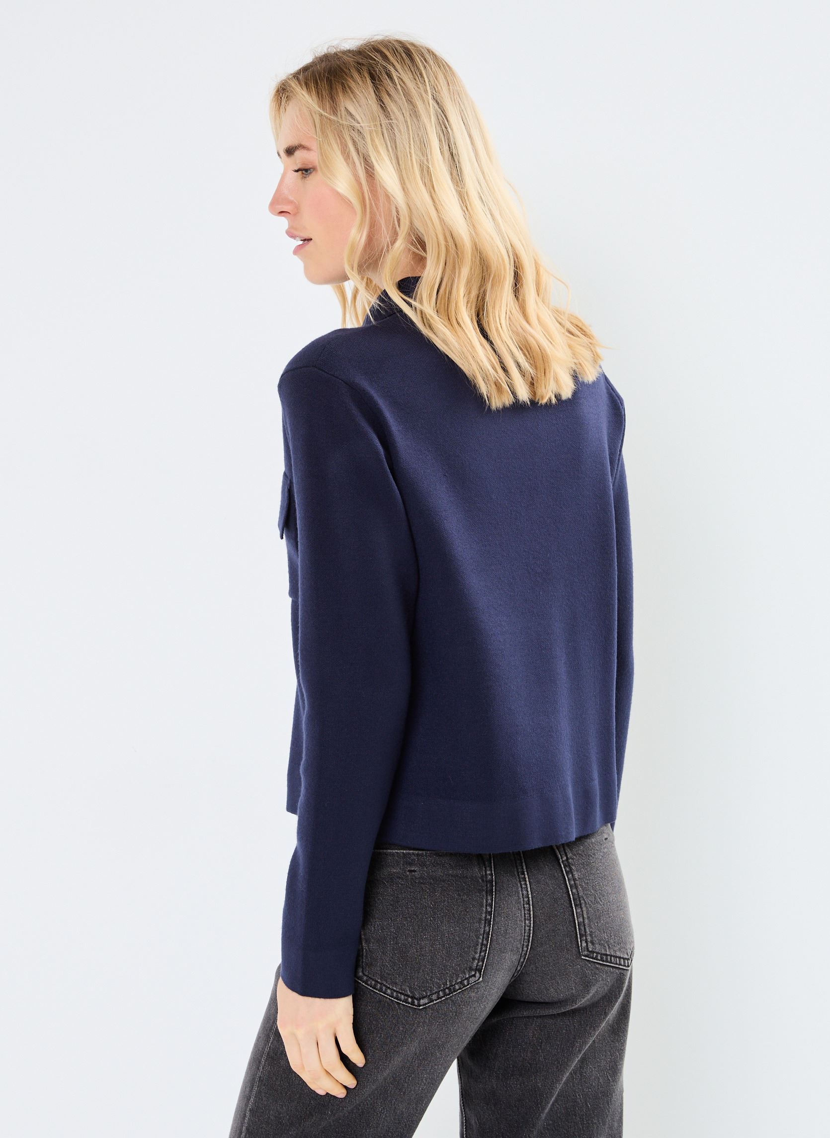 Gilets BYOTARI CARDIGAN - femme bleu B-Young Gilets BYOTARI CARDIGAN - femme bleu Navy Blazer