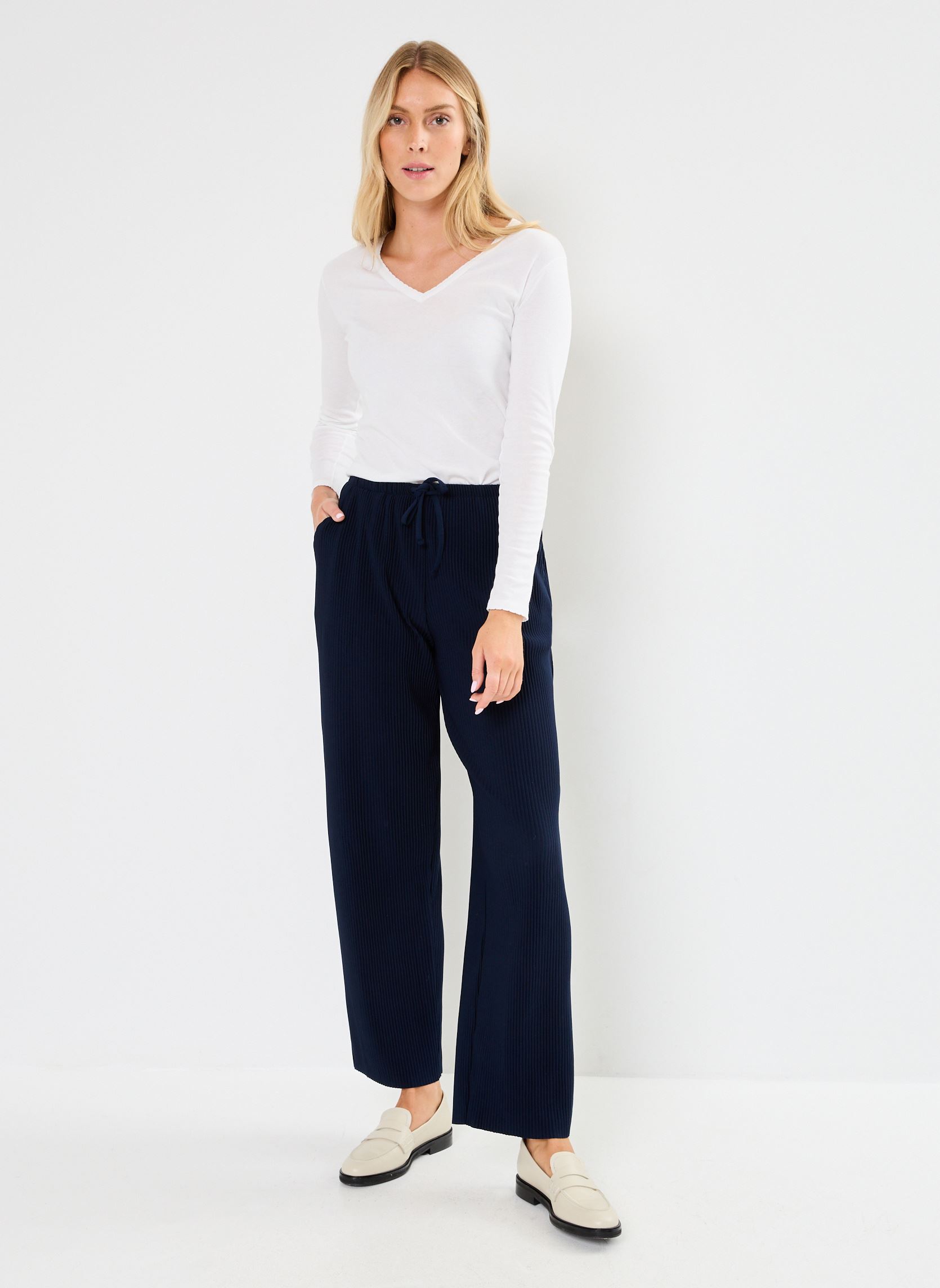 Pantaloni dritti BYTRISSA PANTS 2 - donna blu B-Young Pantaloni dritti BYTRISSA PANTS 2 - donna blu NAVY BLAZER