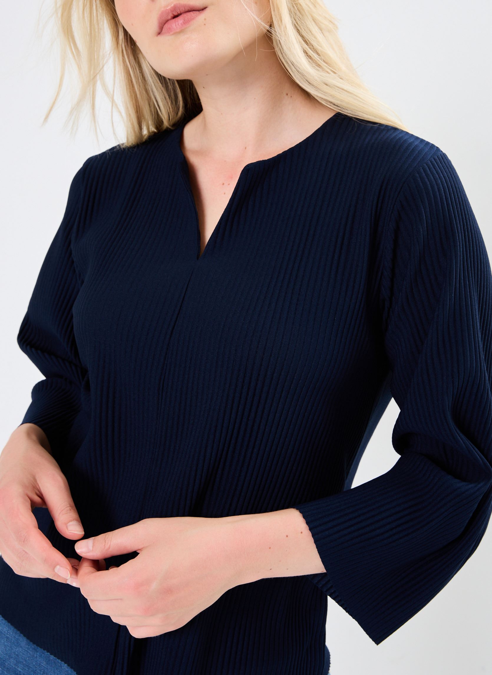 T-shirts met lange mouwen BYTRISSA TSHIRT 2 - dames blauw B-Young T-shirts met lange mouwen BYTRISSA TSHIRT 2 - dames blauw Navy Blazer