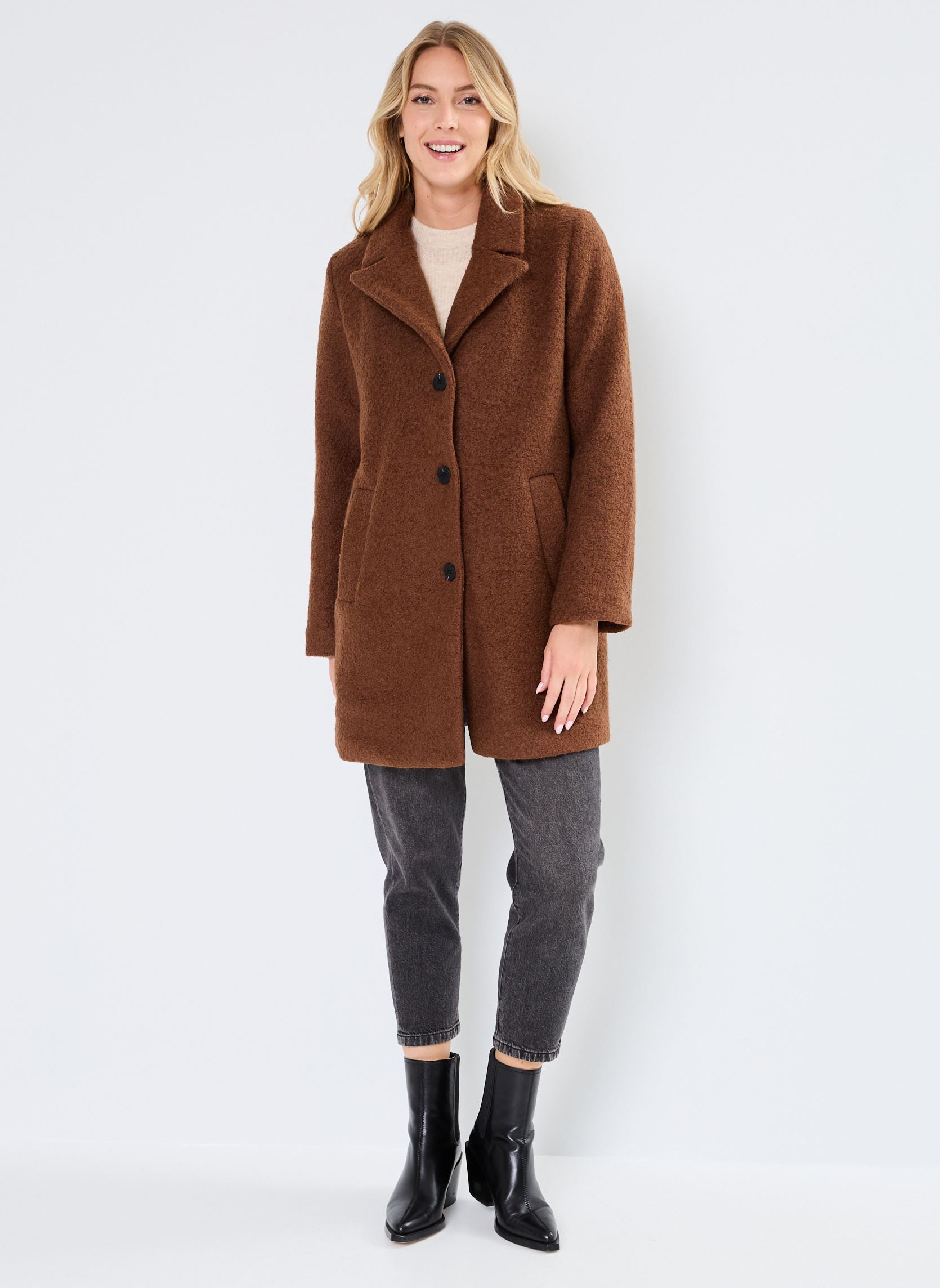 Manteaux BYCECILA SH COAT - femme marron B-Young Manteaux BYCECILA SH COAT - femme marron Bison