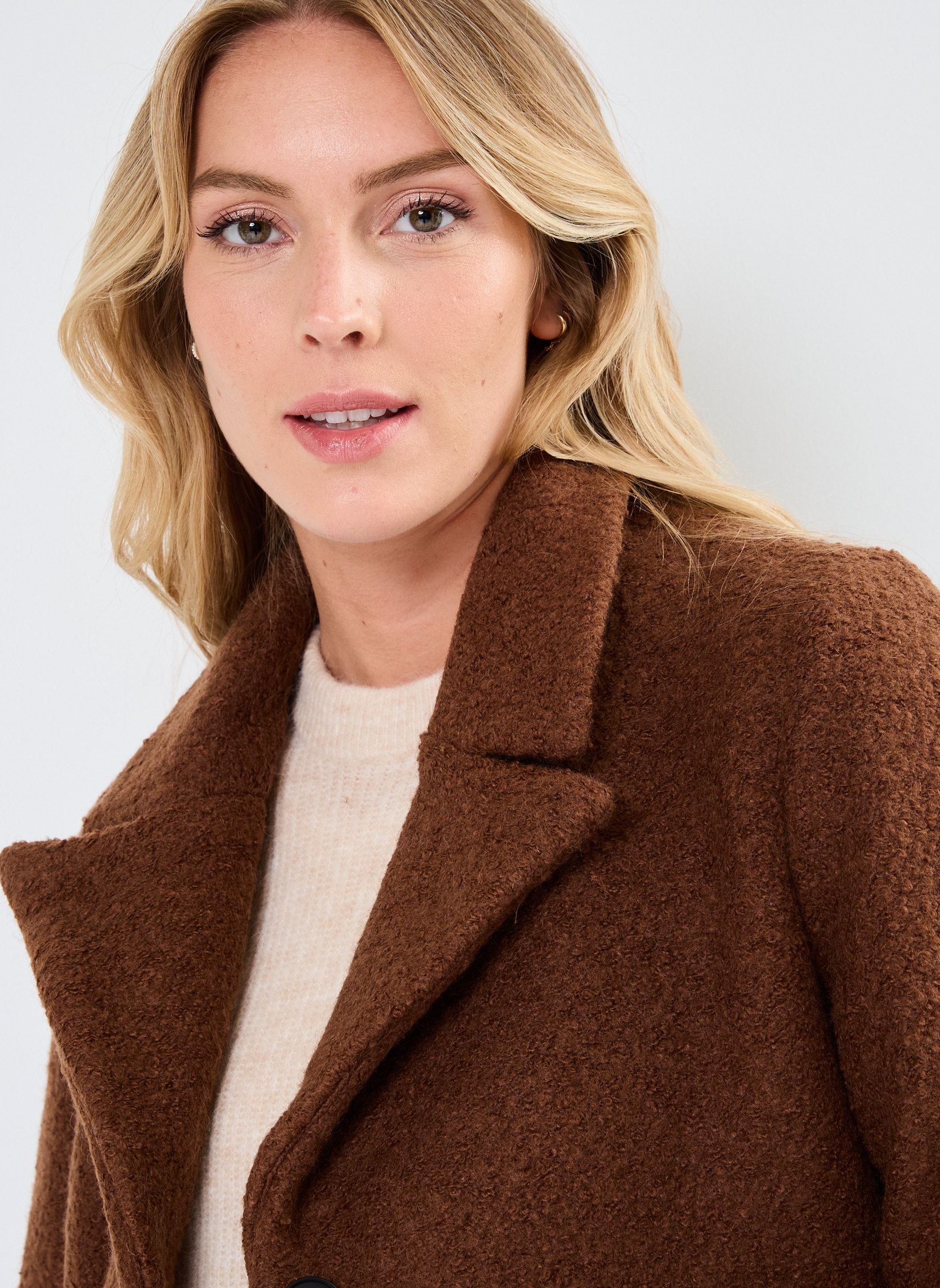 Manteaux BYCECILA SH COAT - femme marron B-Young Manteaux BYCECILA SH COAT - femme marron Bison