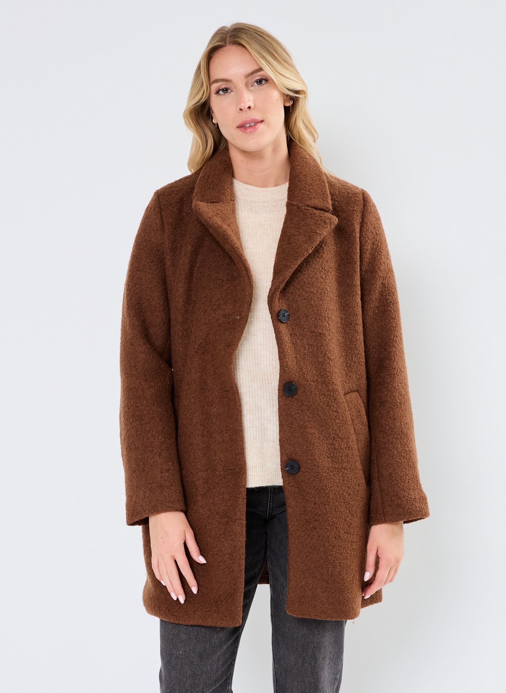 Manteaux BYCECILA SH COAT - femme marron B-Young Manteaux BYCECILA SH COAT - femme marron Bison