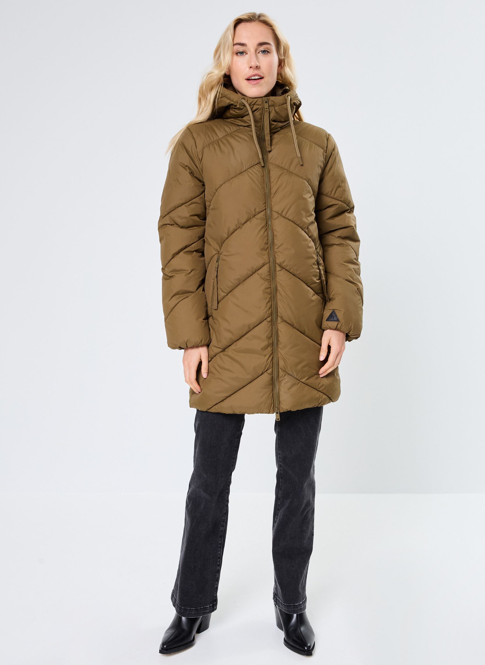 Doudounes BYBOMINA JACKET 6 - femme vert B-Young Doudounes BYBOMINA JACKET 6 - femme vert Military olive