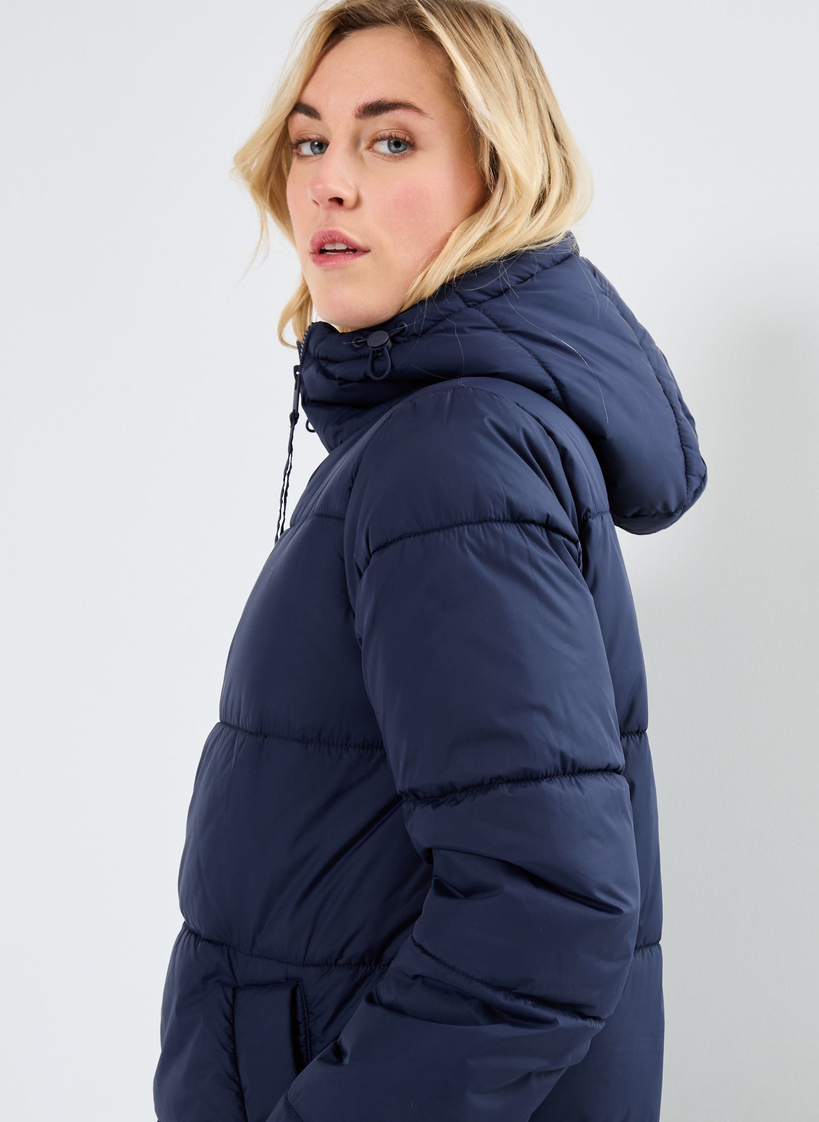 Doudounes BYBOMINA LONG COAT - femme bleu B-Young Doudounes BYBOMINA LONG COAT - femme bleu Navy Blazer