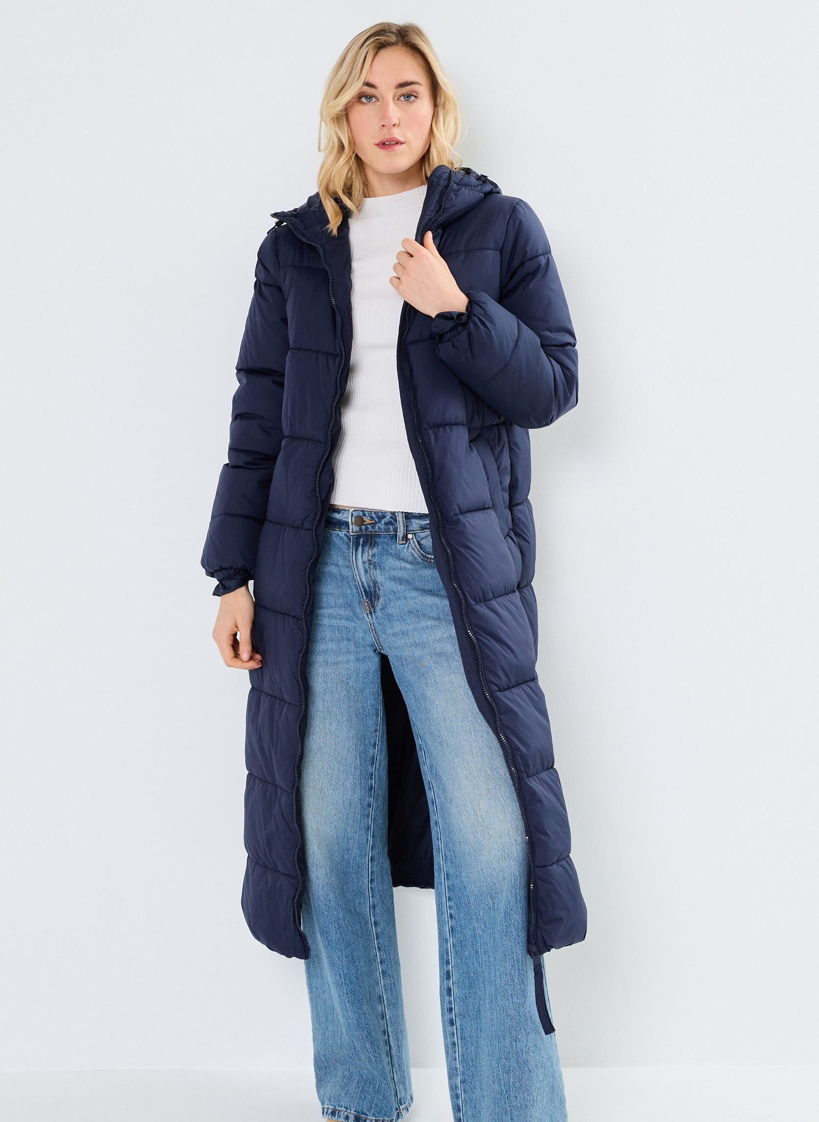 Doudounes BYBOMINA LONG COAT - femme bleu B-Young Doudounes BYBOMINA LONG COAT - femme bleu Navy Blazer