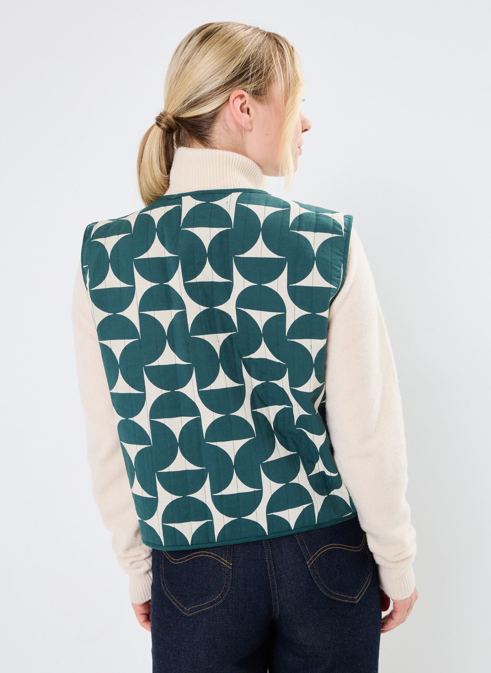 Gilets BYENYOI VEST - femme multicolore B-Young Gilets BYENYOI VEST - femme multicolore Sea Moss Mix