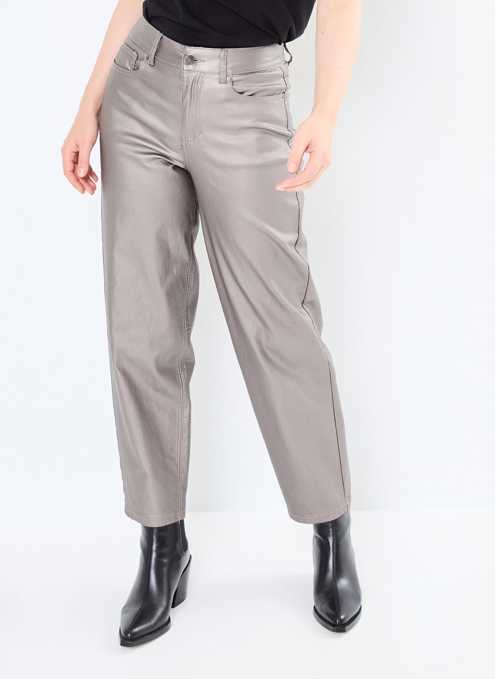 Pantaloni larghi BYKIKO CURVED PANTS - donna rosa B-Young Pantaloni larghi BYKIKO CURVED PANTS - donna rosa Rose Metal
