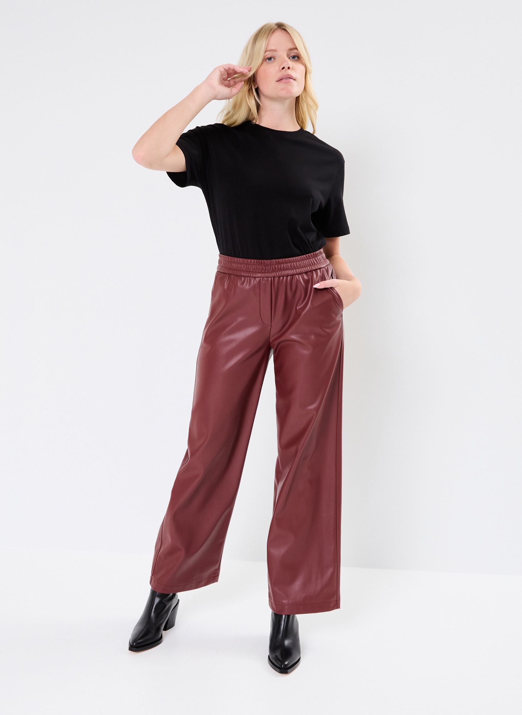 Pantalons larges BYDAJA JOGGER PANTS - femme bordeaux B-Young Pantalons larges BYDAJA JOGGER PANTS - femme bordeaux HOT CHOCOLATE