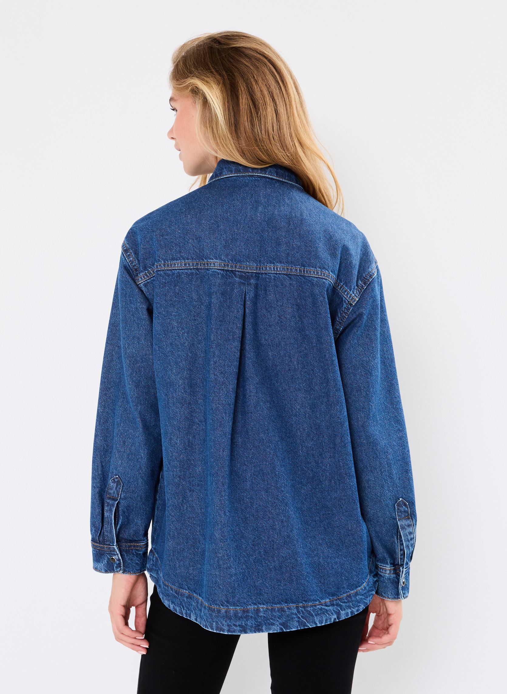 Camicie a maniche lunghe BYKAPUCA SHIRT - donna blu B-Young Camicie a maniche lunghe BYKAPUCA SHIRT - donna blu Mid Blue Denim