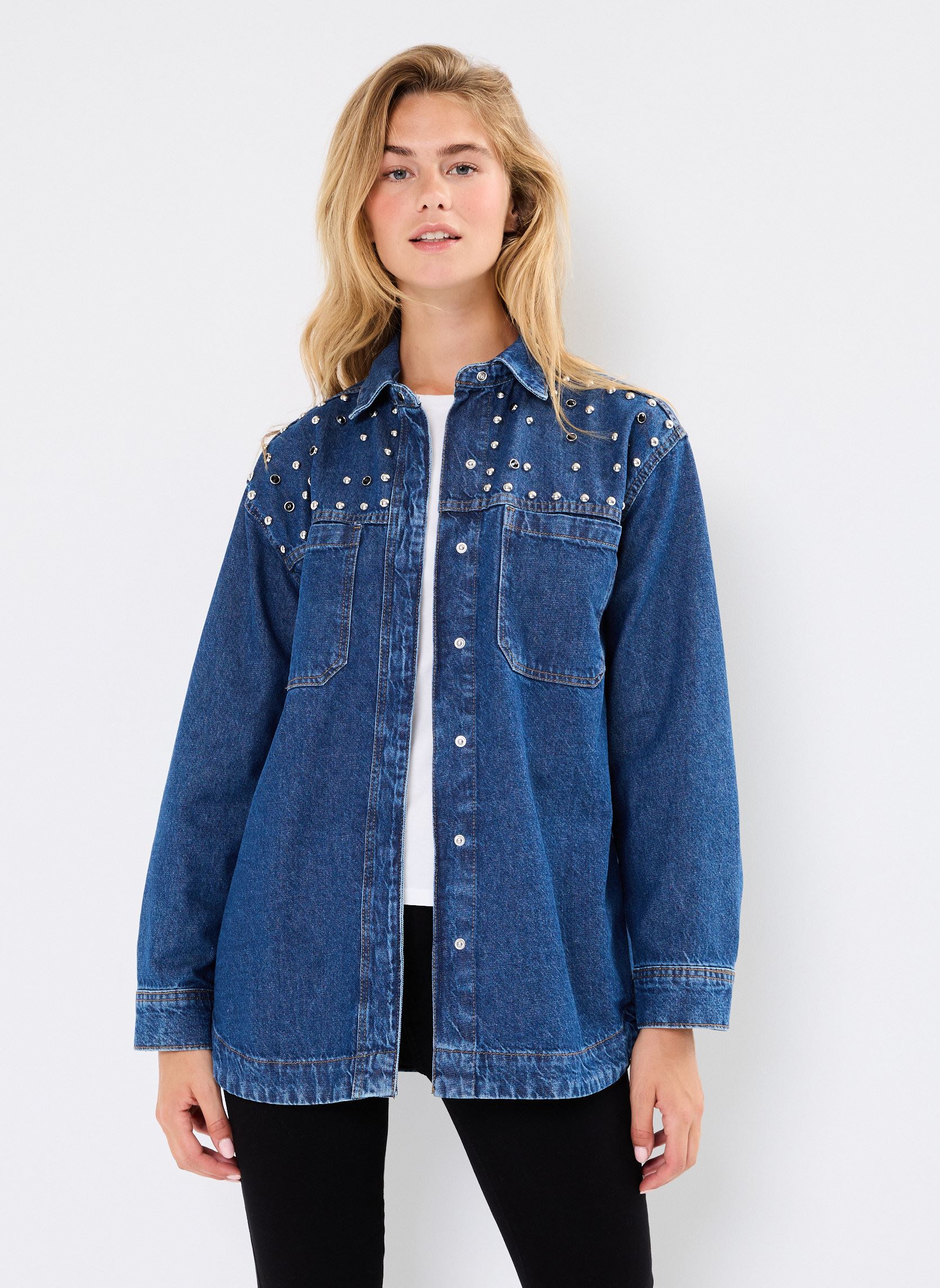 Camicie a maniche lunghe BYKAPUCA SHIRT - donna blu B-Young Camicie a maniche lunghe BYKAPUCA SHIRT - donna blu Mid Blue Denim