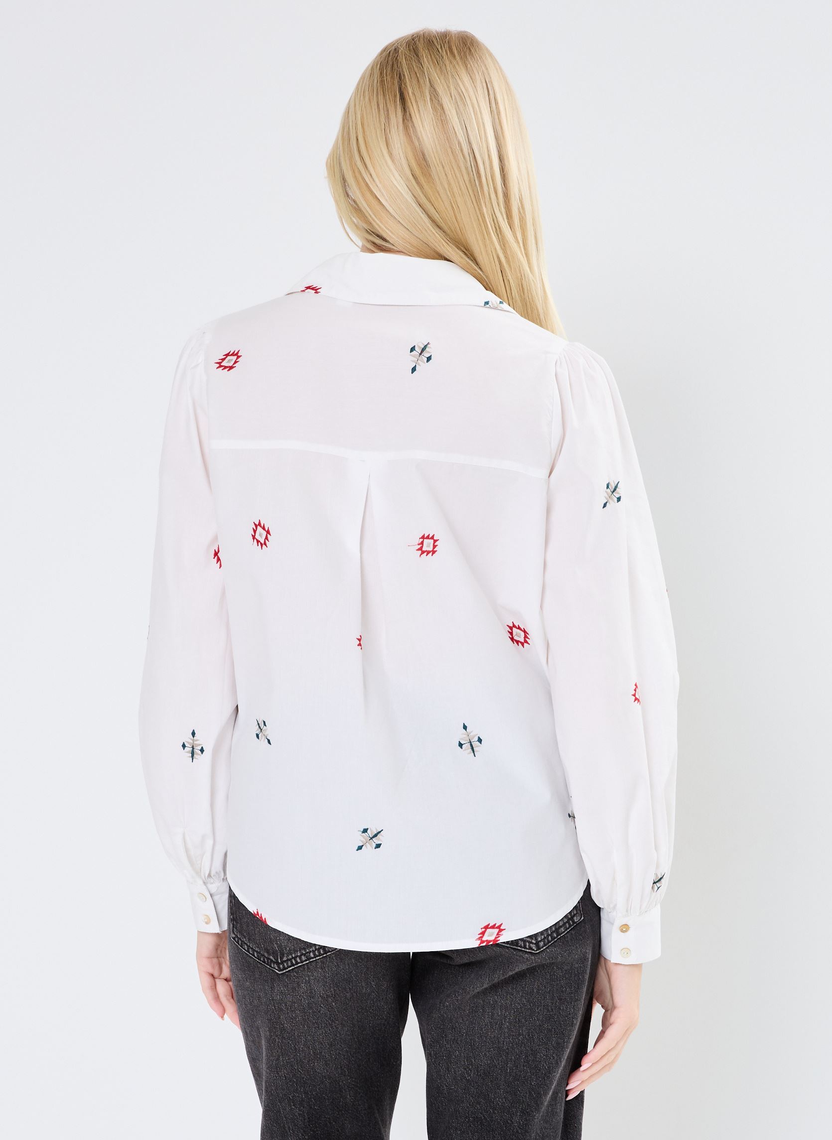 Chemises manches longues BYICIA SHIRT - femme bleu B-Young Chemises manches longues BYICIA SHIRT - femme bleu Sea Moss Mix