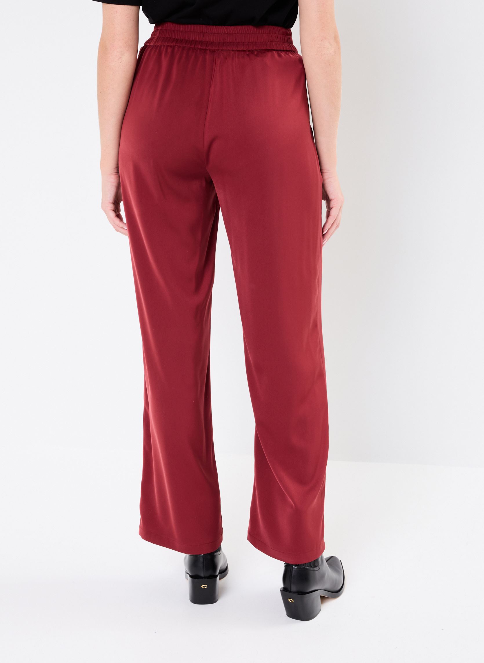 Pantalons droit BYIDONA PANTS - femme bordeaux B-Young Pantalons droit BYIDONA PANTS - femme bordeaux Pomegranate