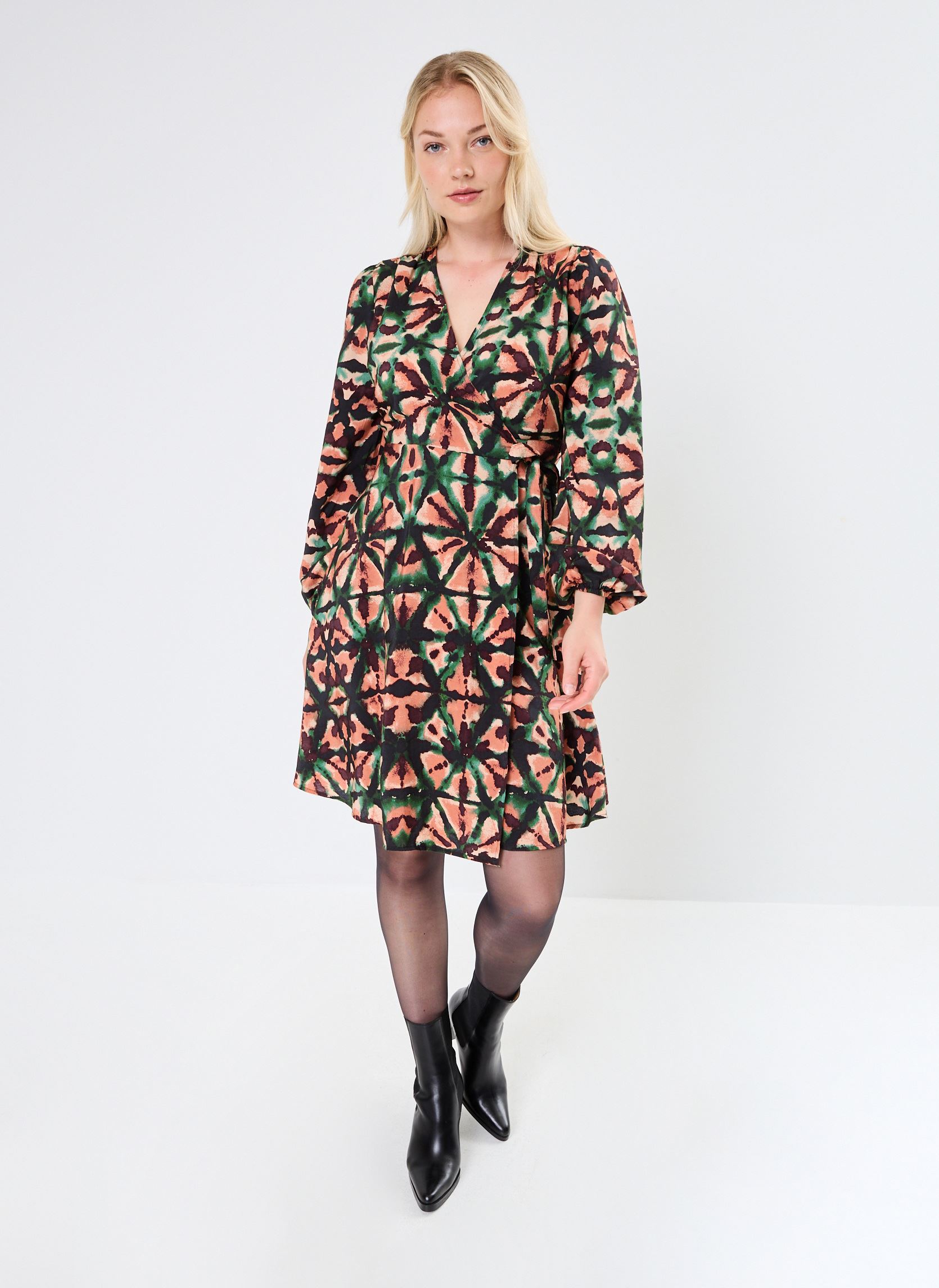 Abiti BYHELVIG DRESS - donna multicolore B-Young Abiti BYHELVIG DRESS - donna multicolore SYCAMORE MIX
