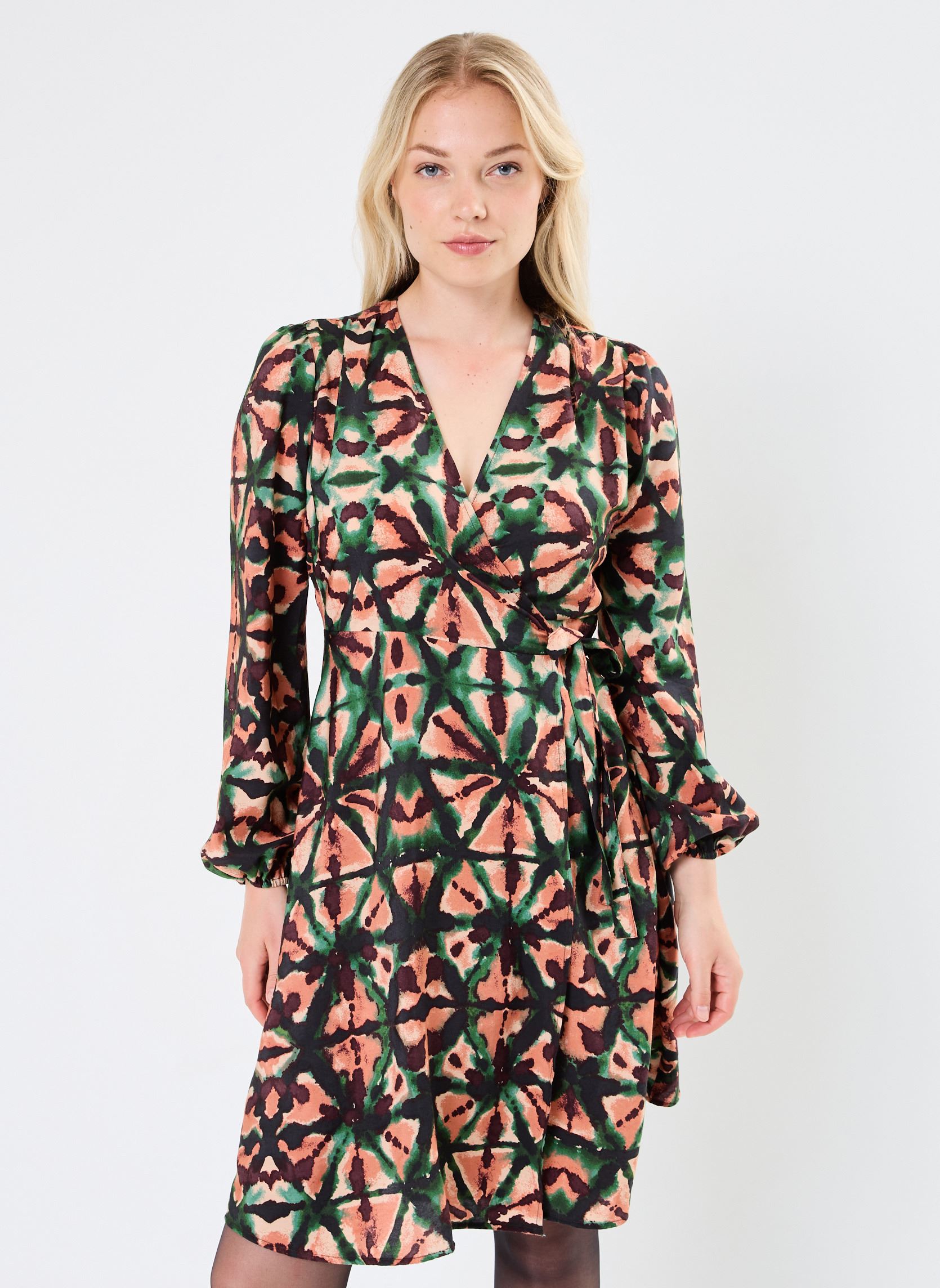 Abiti BYHELVIG DRESS - donna multicolore B-Young Abiti BYHELVIG DRESS - donna multicolore SYCAMORE MIX