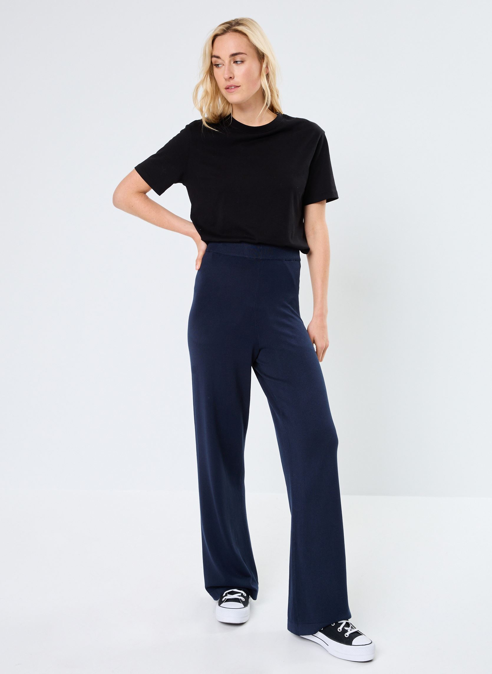 Pantalons larges BYMMORLA PANTS - femme bleu B-Young Pantalons larges BYMMORLA PANTS - femme bleu NAVY BLAZER