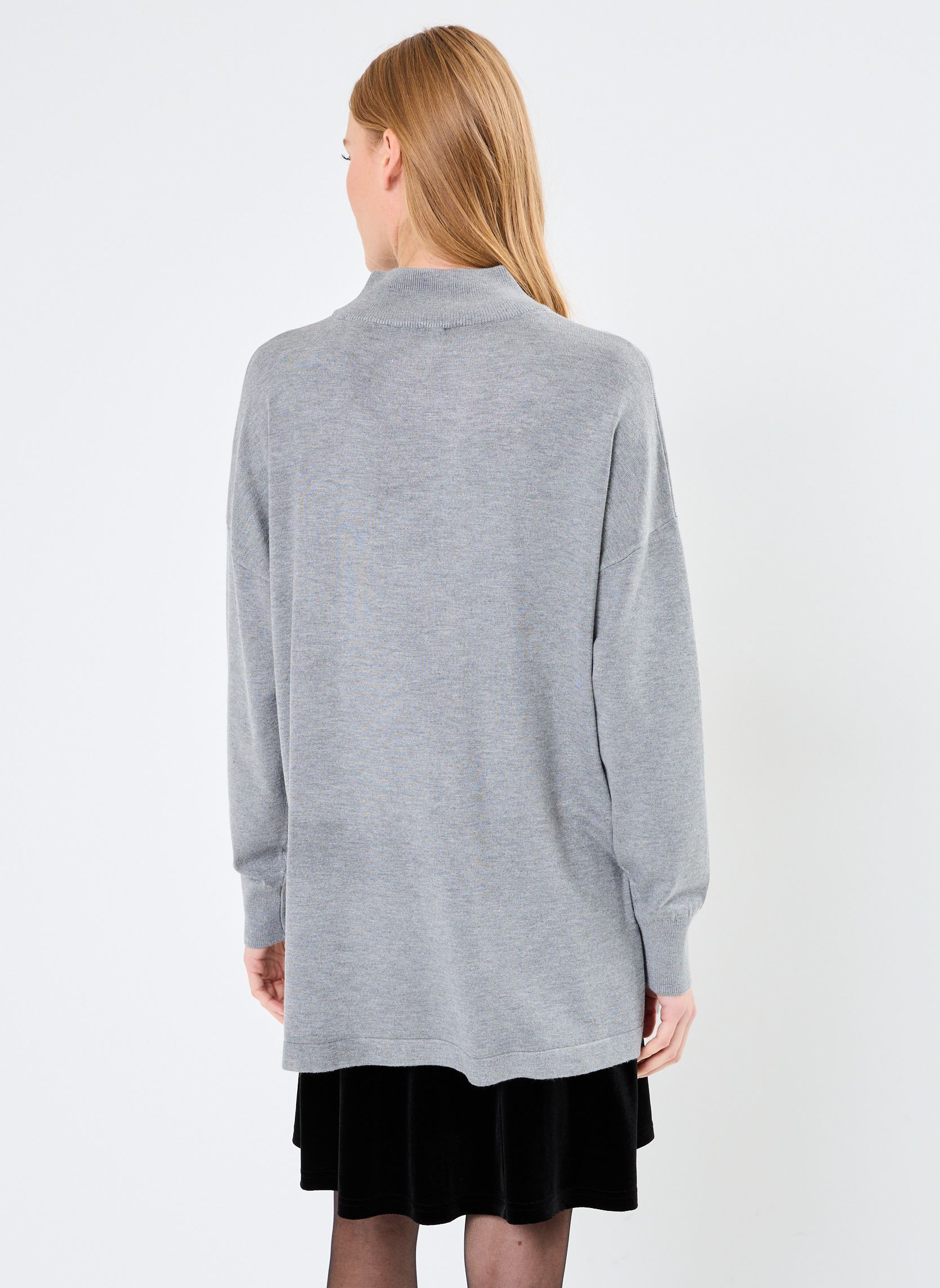 Pulls BYMMORLA LOOSE TURTLENECK - femme gris B-Young Pulls BYMMORLA LOOSE TURTLENECK - femme gris Mid Grey Melange