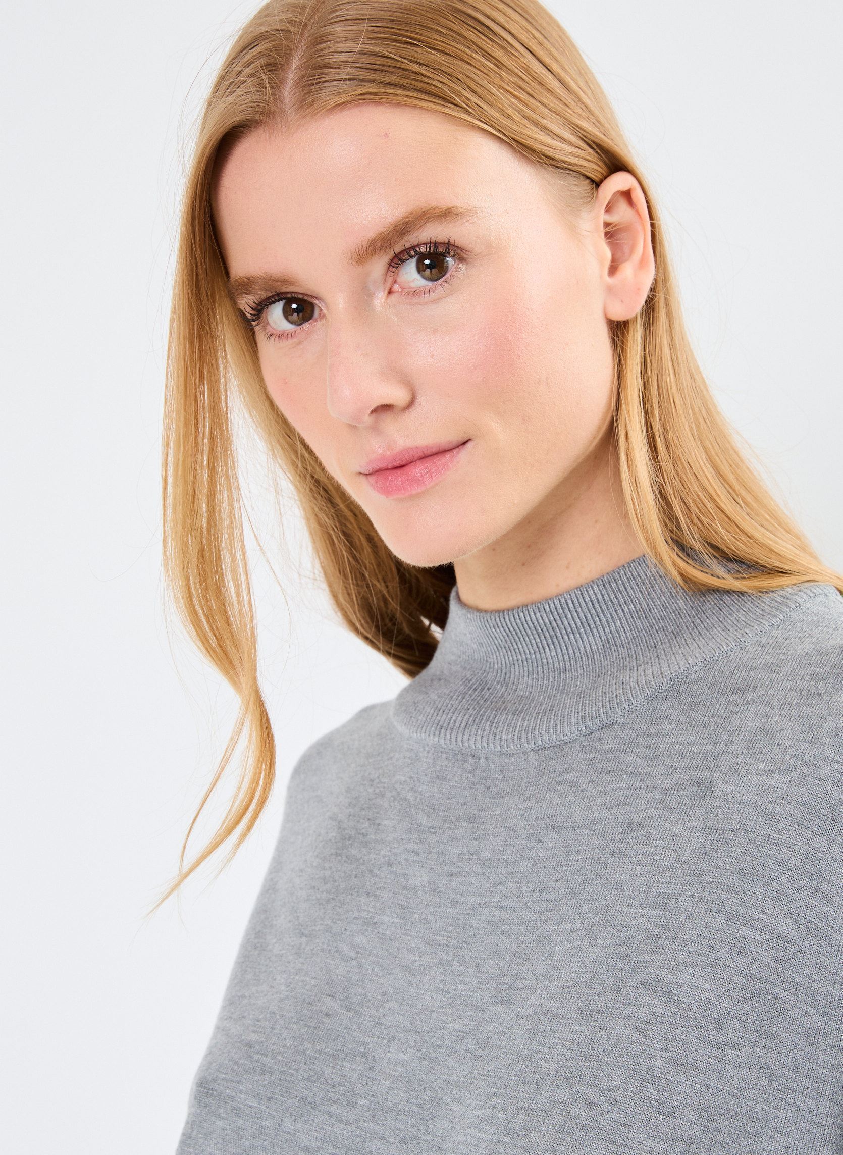Pulls BYMMORLA LOOSE TURTLENECK - femme gris B-Young Pulls BYMMORLA LOOSE TURTLENECK - femme gris Mid Grey Melange