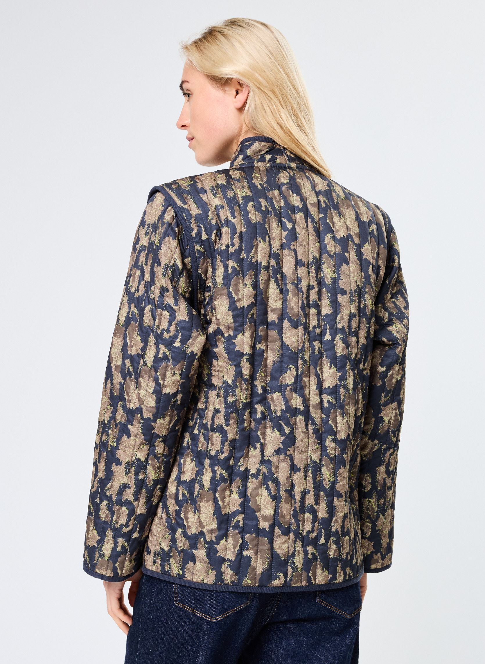 Vestes BYDAIMA JACKET - femme bleu B-Young Vestes BYDAIMA JACKET - femme bleu Navy Blazer Abstract Mix