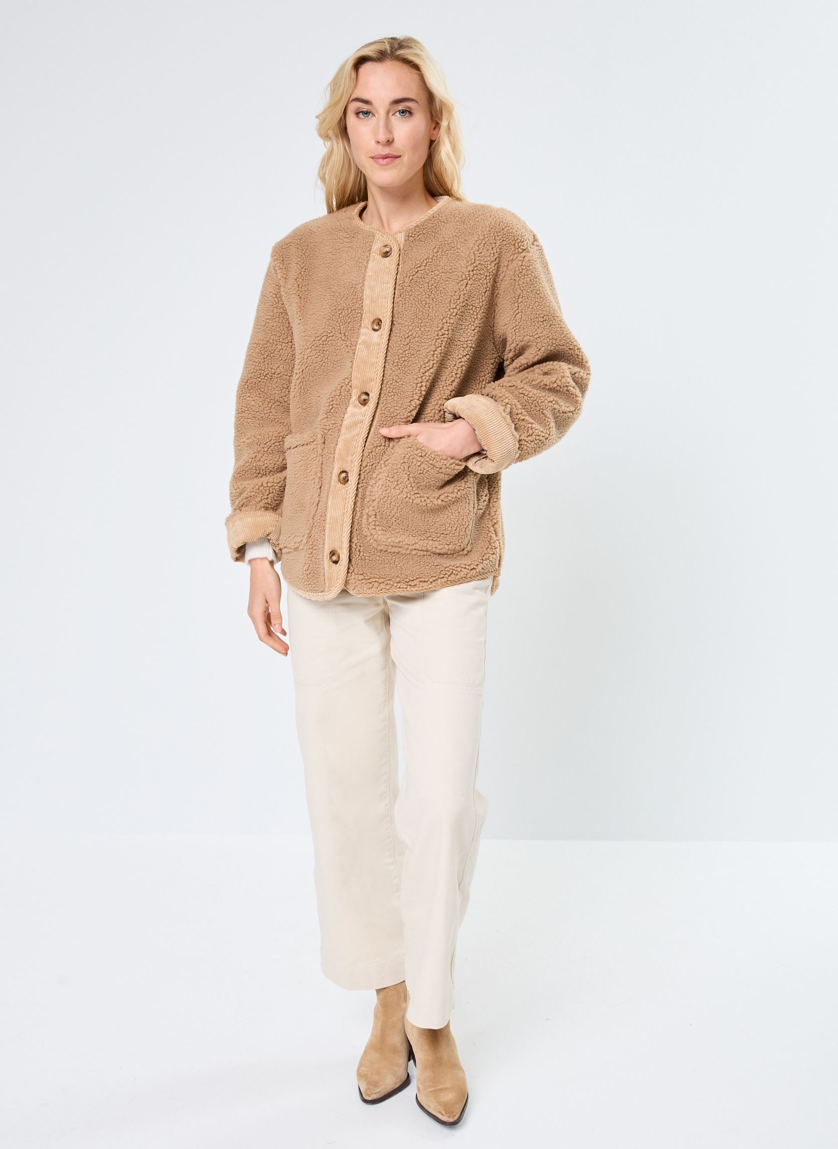Vestes BYCOTTY JACKET - femme beige B-Young Vestes BYCOTTY JACKET - femme beige Tiger'S Eye