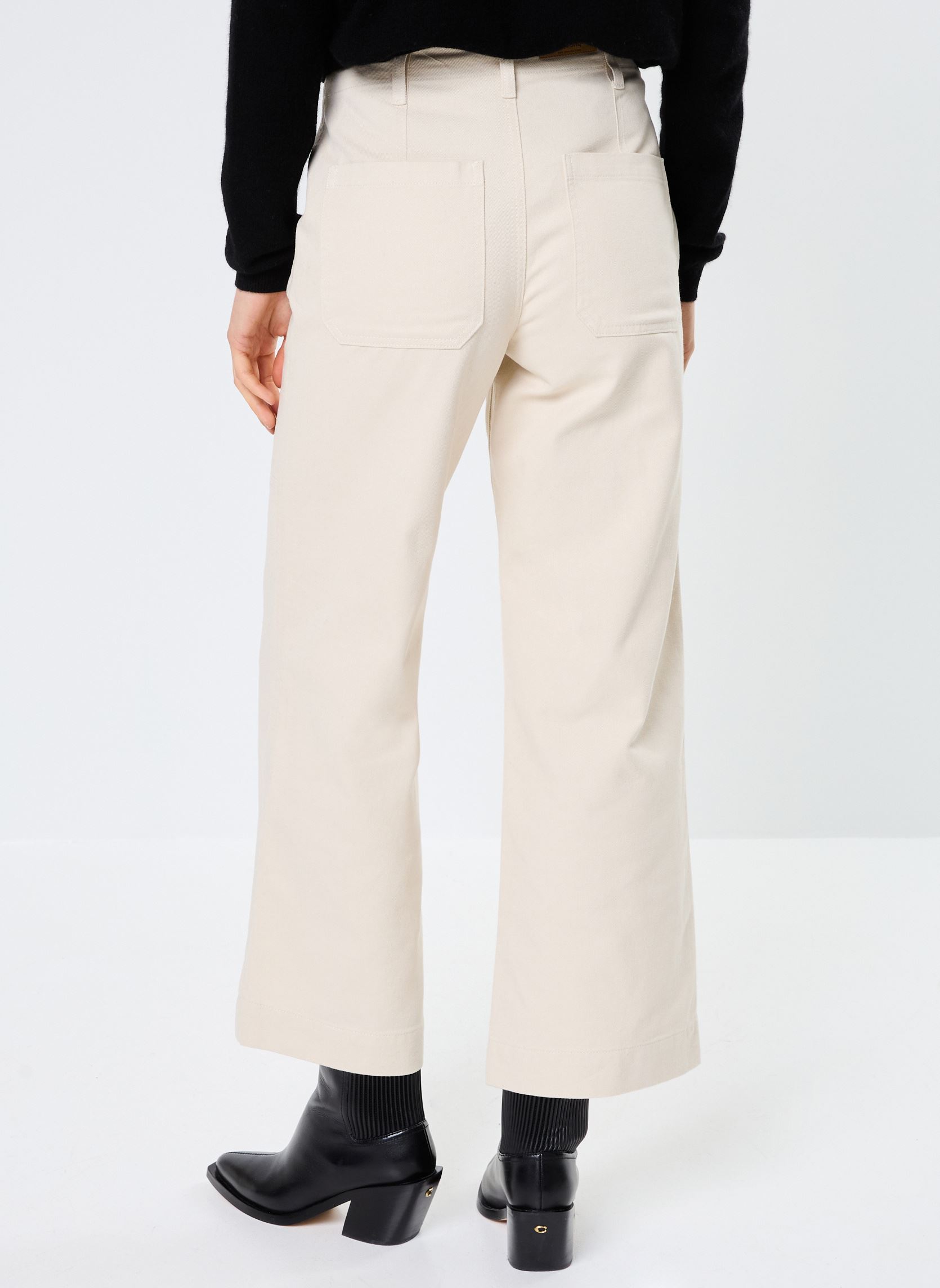 Wijde jeans / Flared Jeans BYLEXIE JEANS - dames beige B-Young Wijde jeans / Flared Jeans BYLEXIE JEANS - dames beige Birch