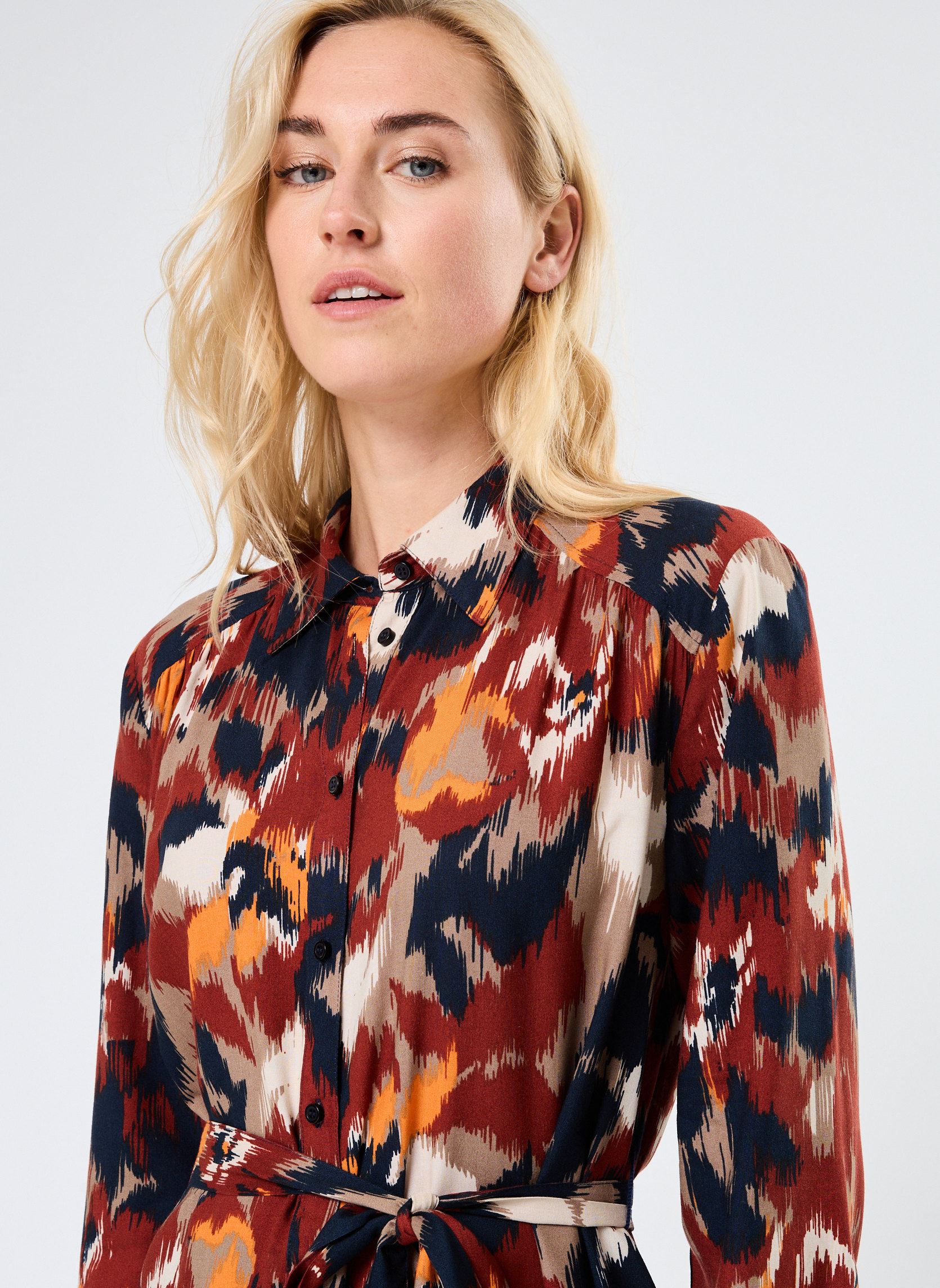 Robes longues BYJOSA SHIRT DRESS 4 - femme orange B-Young Robes longues BYJOSA SHIRT DRESS 4 - femme orange HARVEST PUMPKIN FLOWER MIX