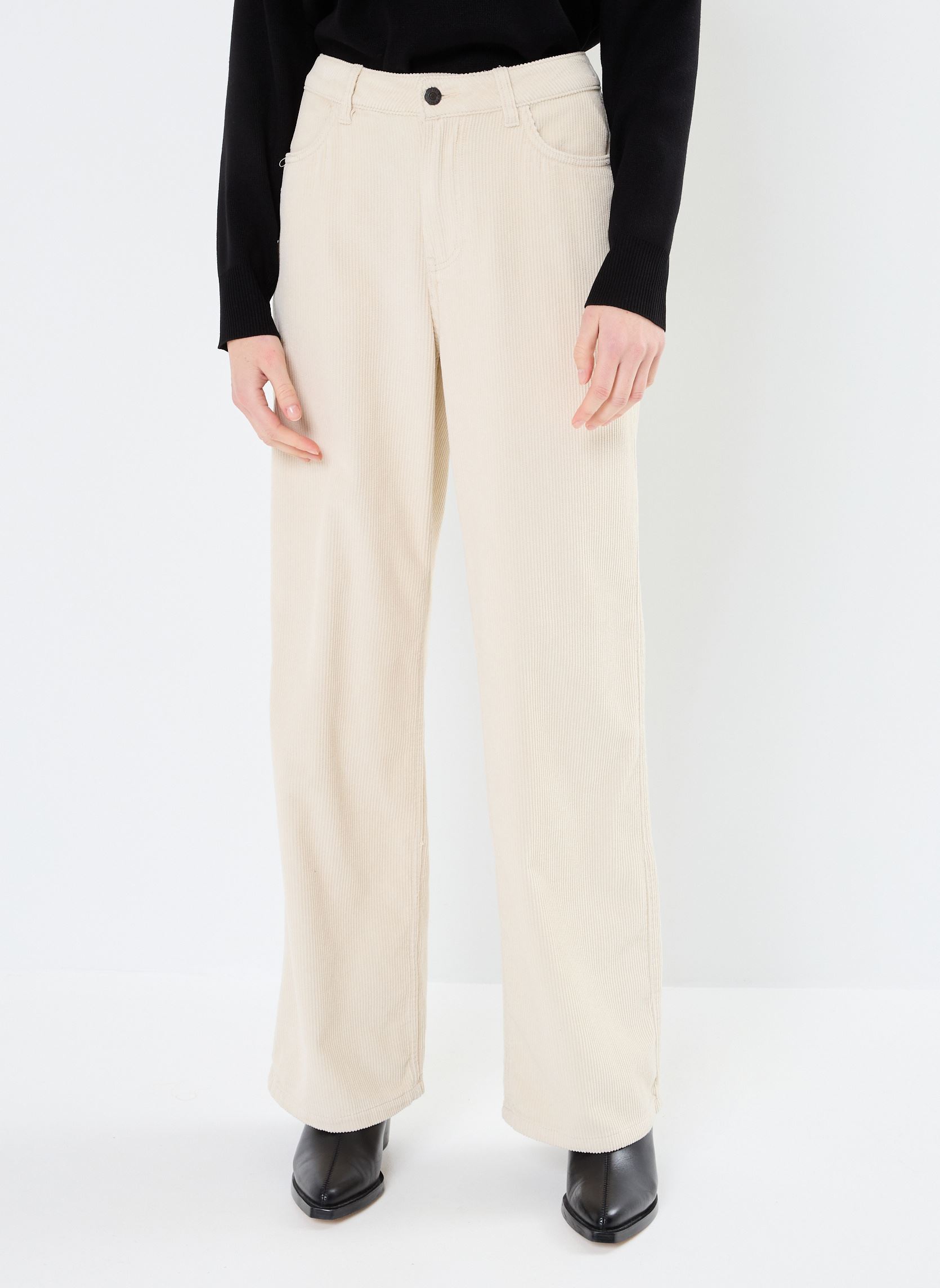 Pantaloni larghi BYDANNA PANTS - donna beige B-Young Pantaloni larghi BYDANNA PANTS - donna beige Birch