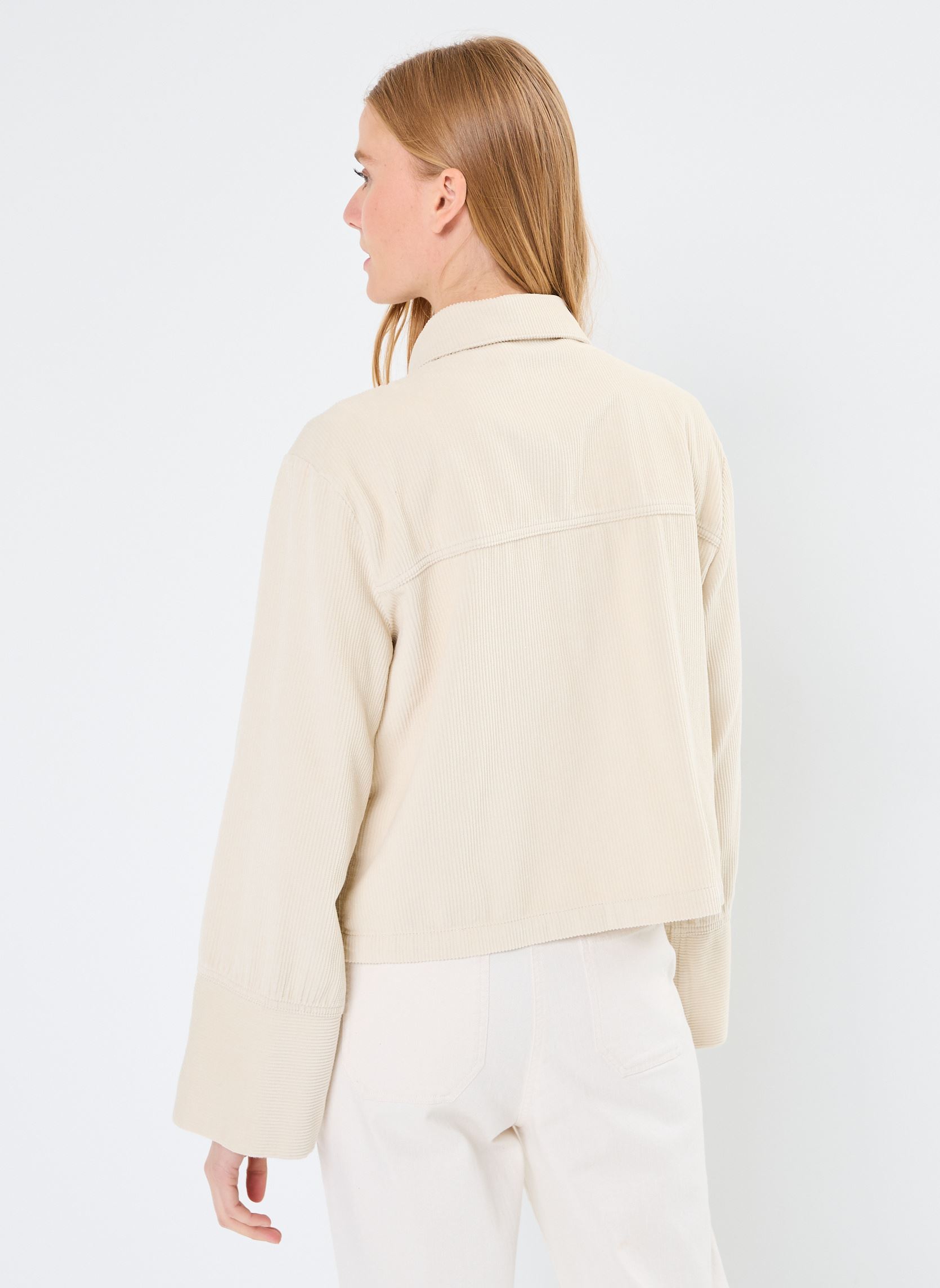 Langarm-Hemden BYDANNA SHIRT 3 - damen beige B-Young Langarm-Hemden BYDANNA SHIRT 3 - damen beige Birch