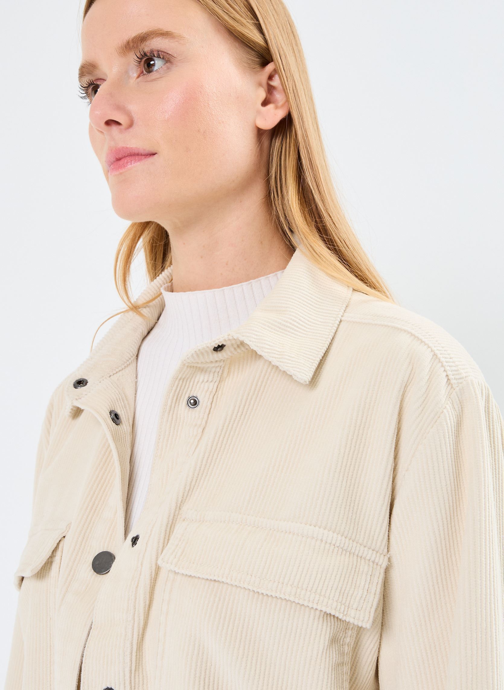 Langarm-Hemden BYDANNA SHIRT 3 - damen beige B-Young Langarm-Hemden BYDANNA SHIRT 3 - damen beige Birch