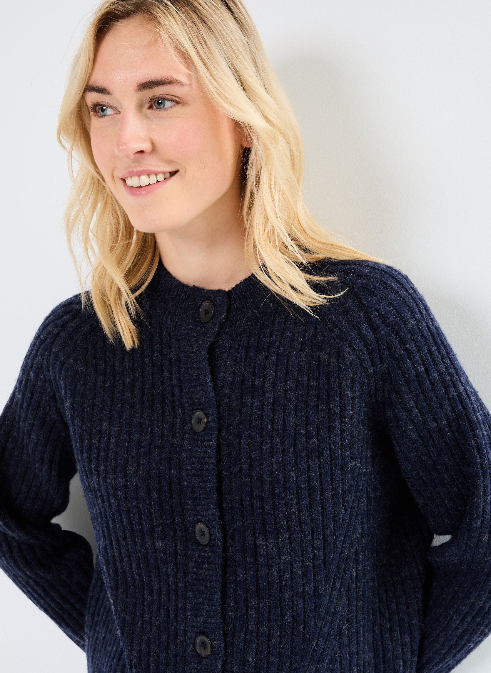 Gilets BYNELLO SHORT CARDIGAN - femme bleu B-Young Gilets BYNELLO SHORT CARDIGAN - femme bleu NAVY BLAZER MELANGE