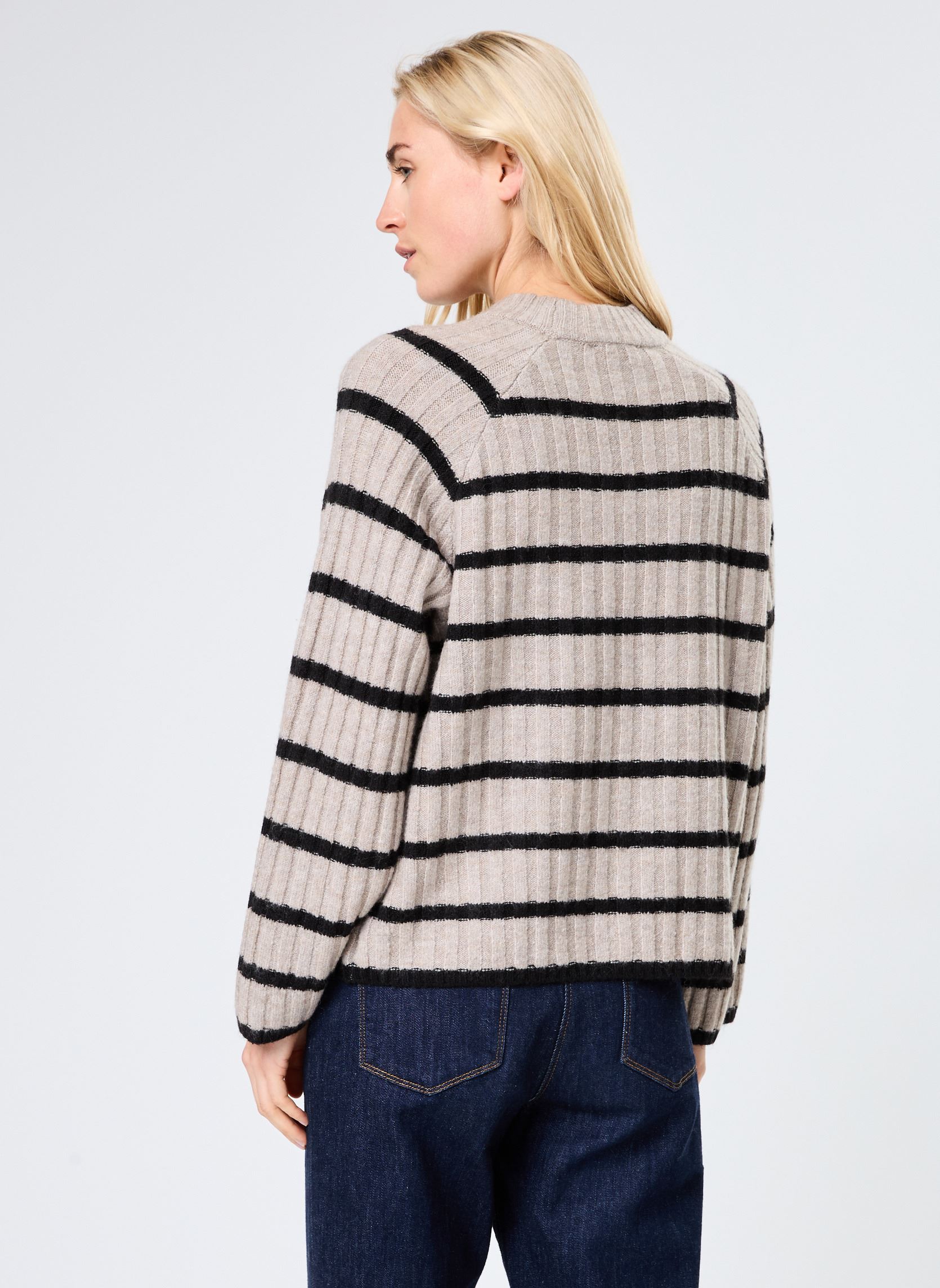 Pulls BYMARIANNE JUMPER - femme beige B-Young Pulls BYMARIANNE JUMPER - femme beige String Mix