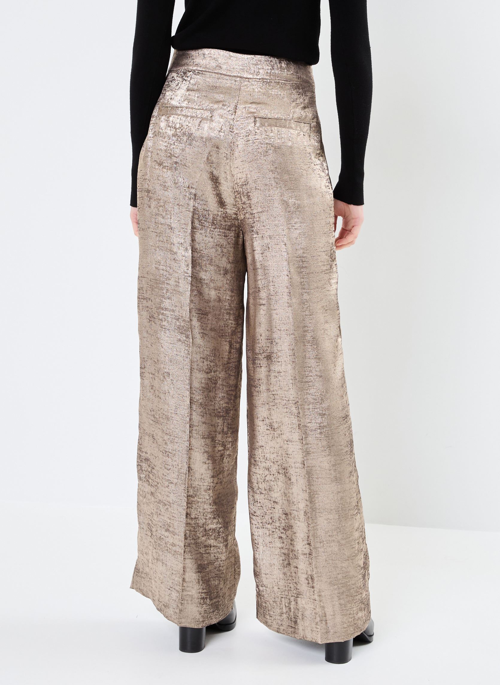 Pantalons larges Bydalona Pants - femme argent B-Young Pantalons larges Bydalona Pants - femme argent Gold mix