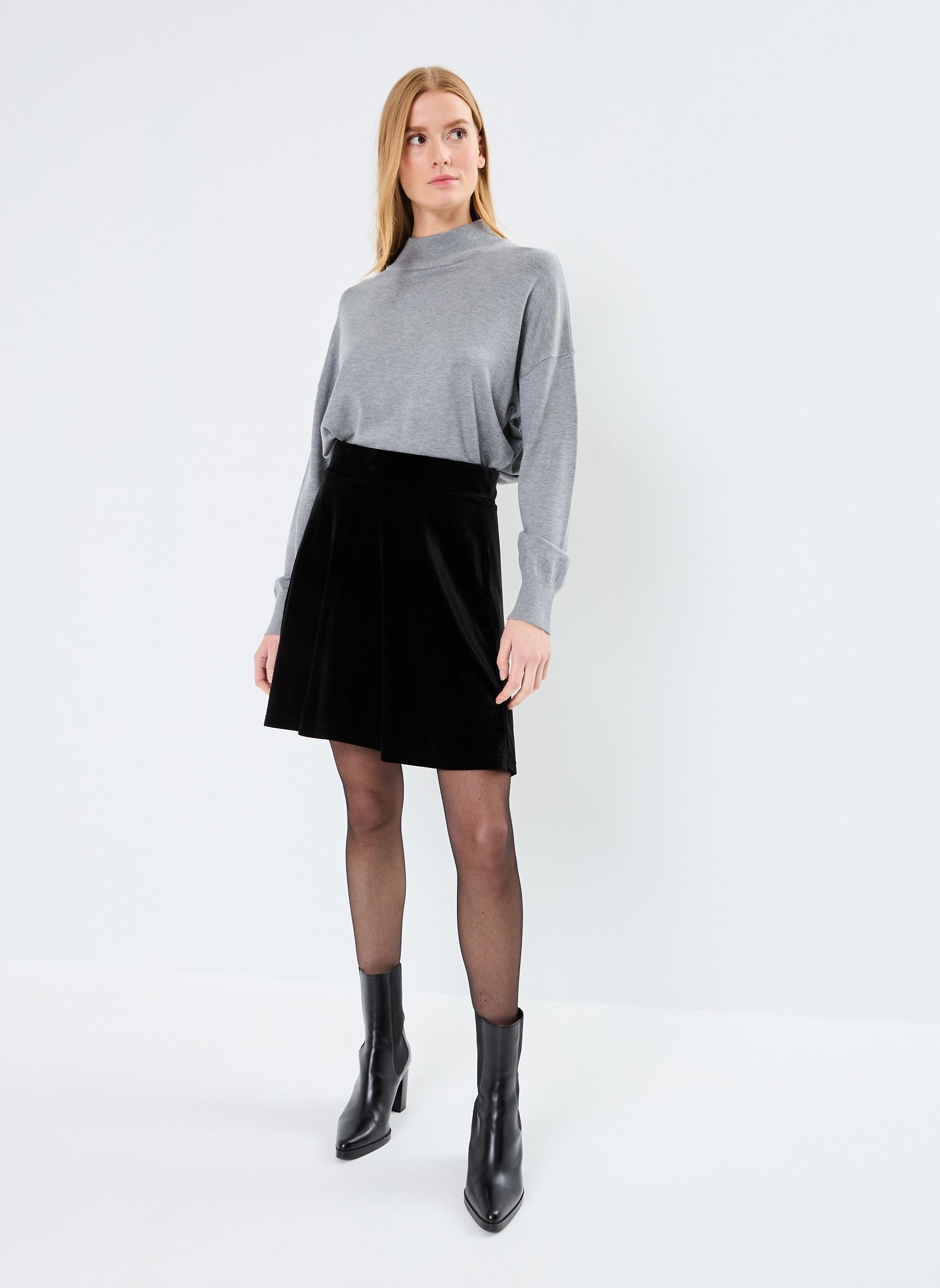 Jupes courtes Byperlina Skirt 2 - femme noir B-Young Jupes courtes Byperlina Skirt 2 - femme noir Black