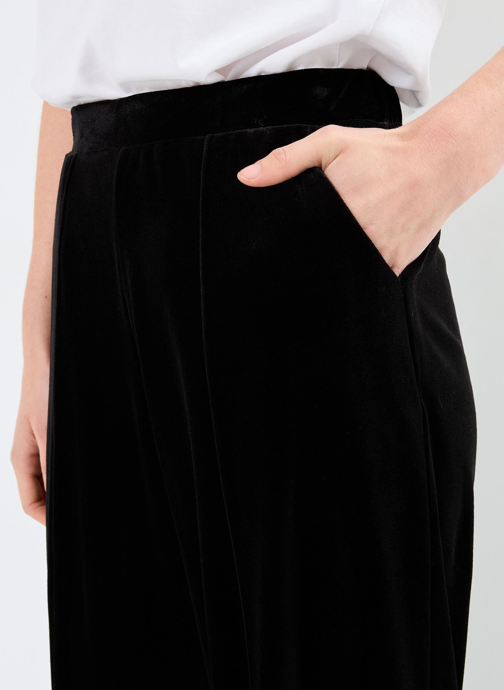 Pantalons larges Ihnana Pa femme noir Ichi Pantalons larges Ihnana Pa femme noir Black